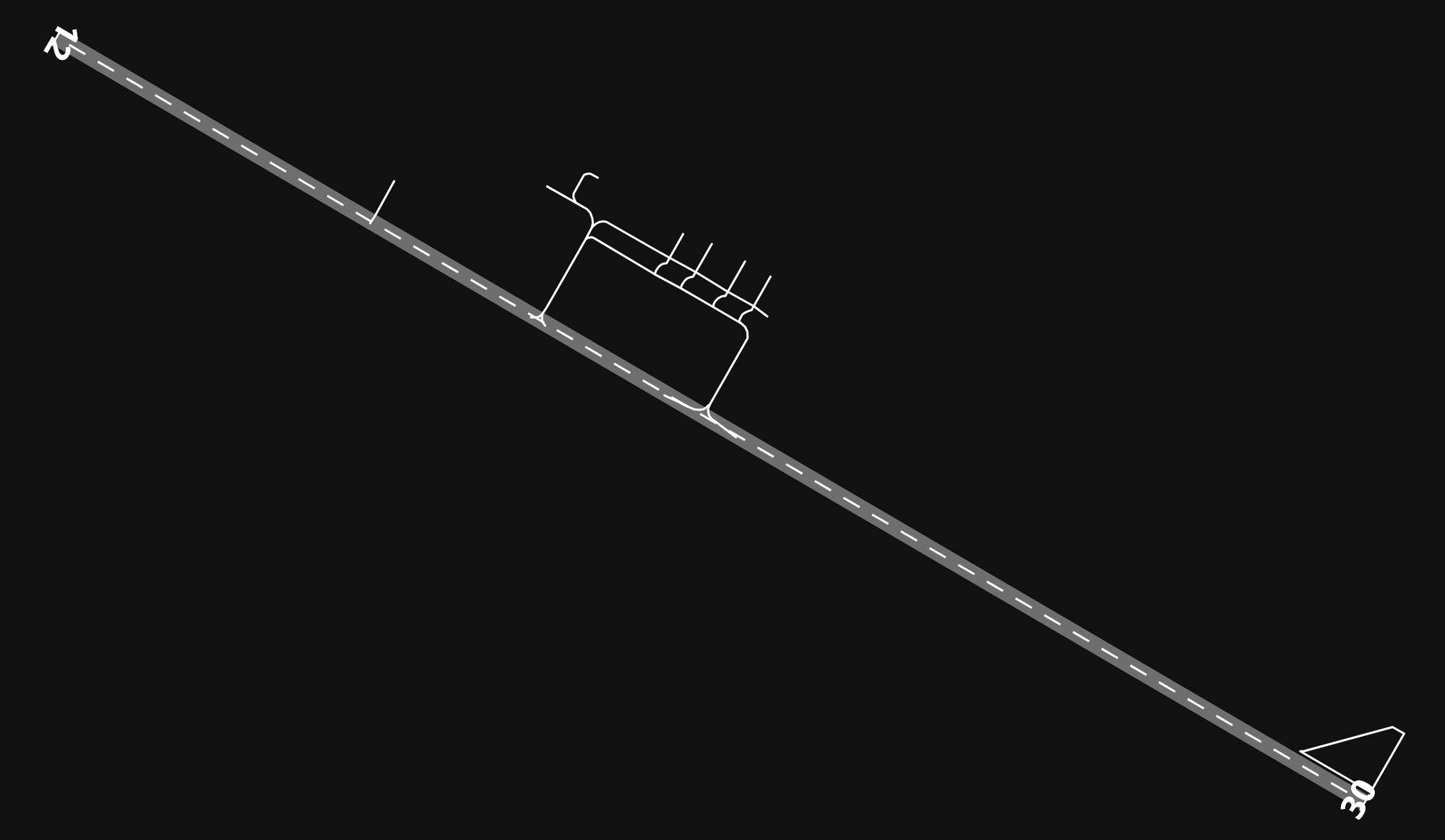 HHSB Assab International Airport airport diagram — runways, taxiways and parking stands