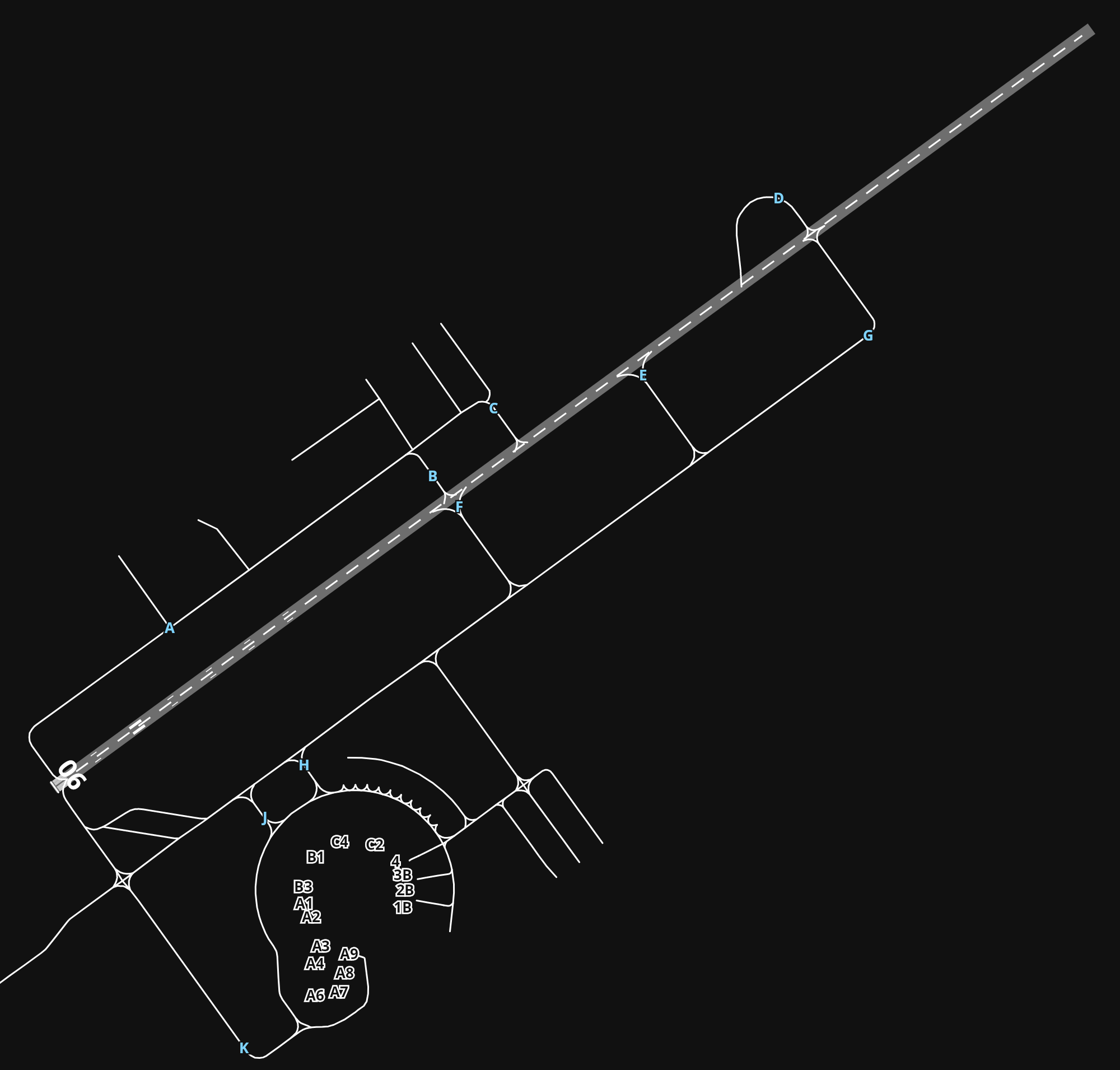 HKJK Jomo Kenyatta International Airport airport diagram — runways, taxiways and parking stands