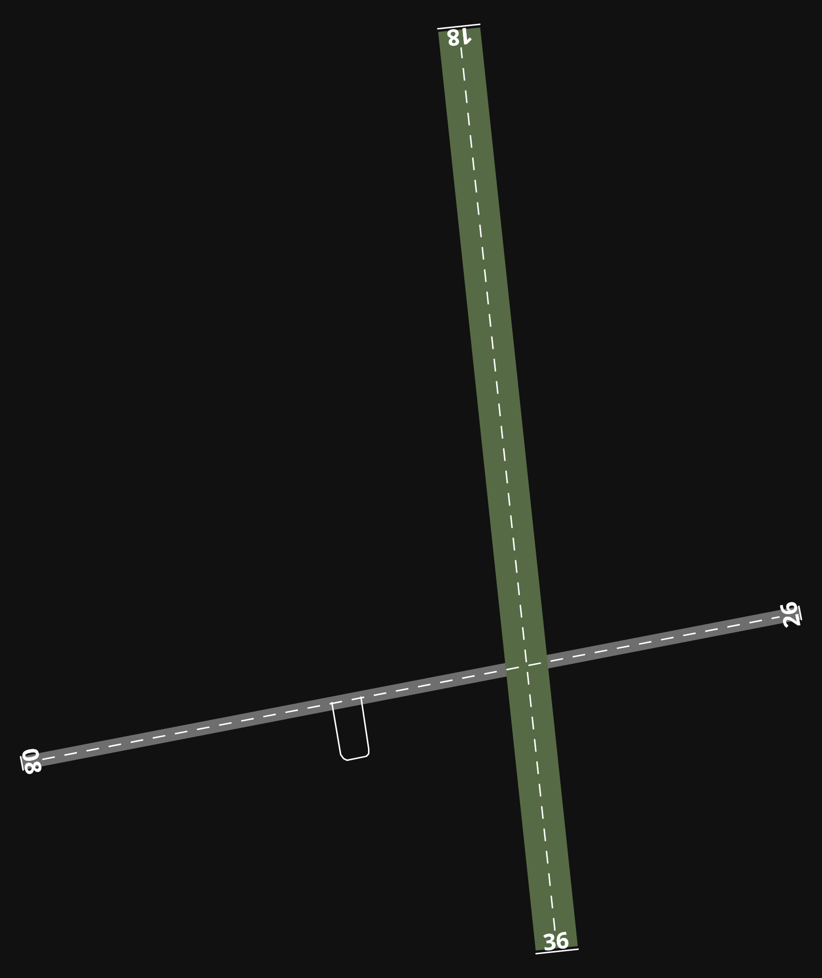 HTMS Moshi Airport airport diagram — runways, taxiways and parking stands