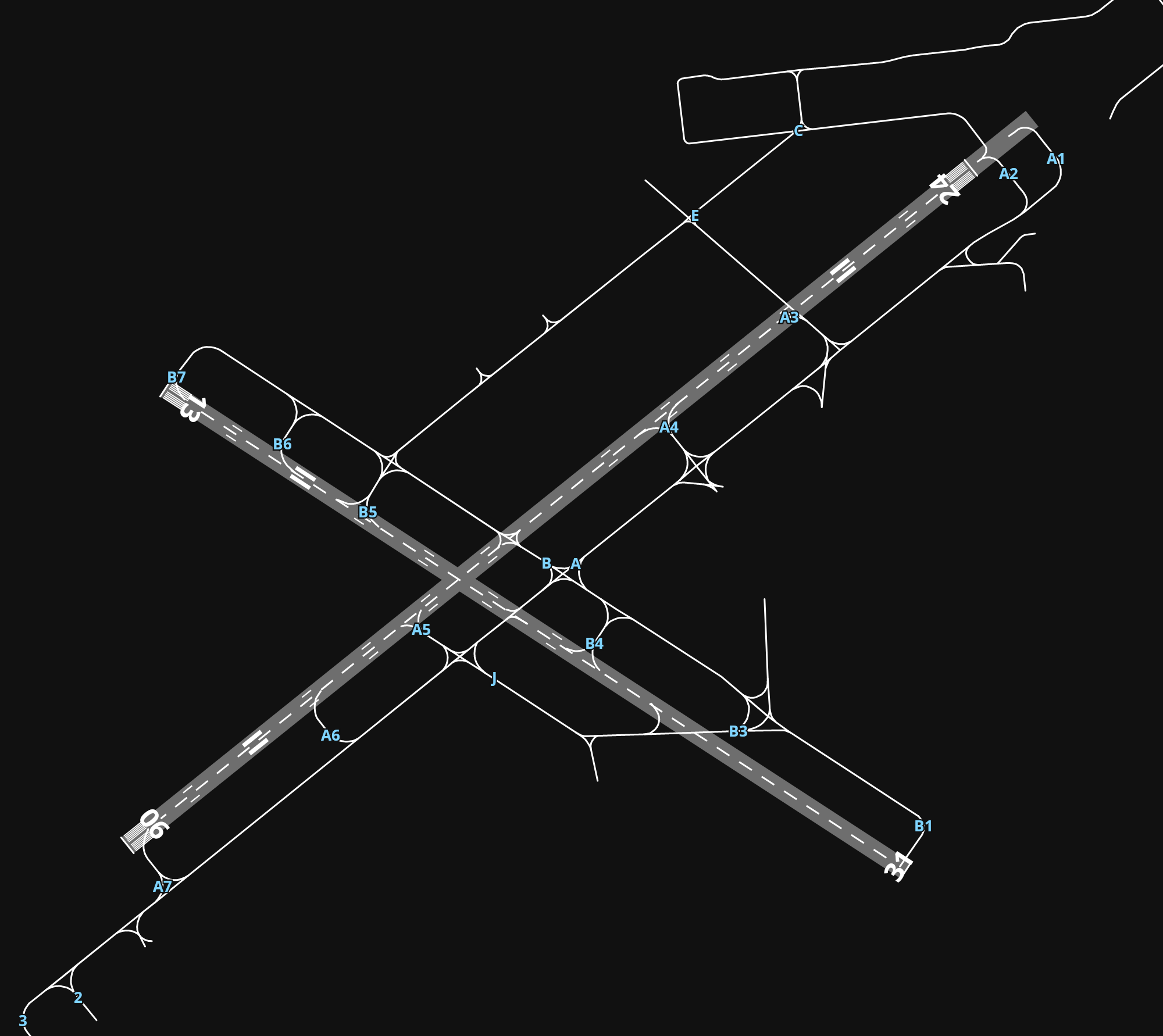 KABE Lehigh Valley International Airport airport diagram — runways, taxiways and parking stands