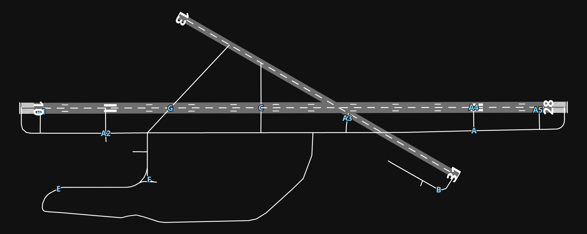 KAGC Allegheny County Airport airport diagram — runways, taxiways and parking stands
