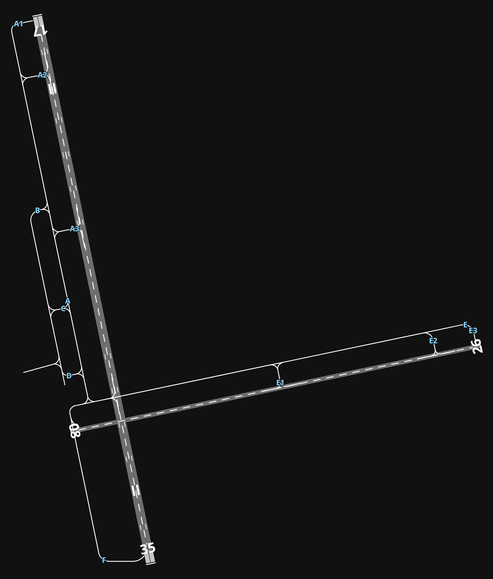 KAGS Augusta Regional At Bush Field airport diagram — runways, taxiways and parking stands