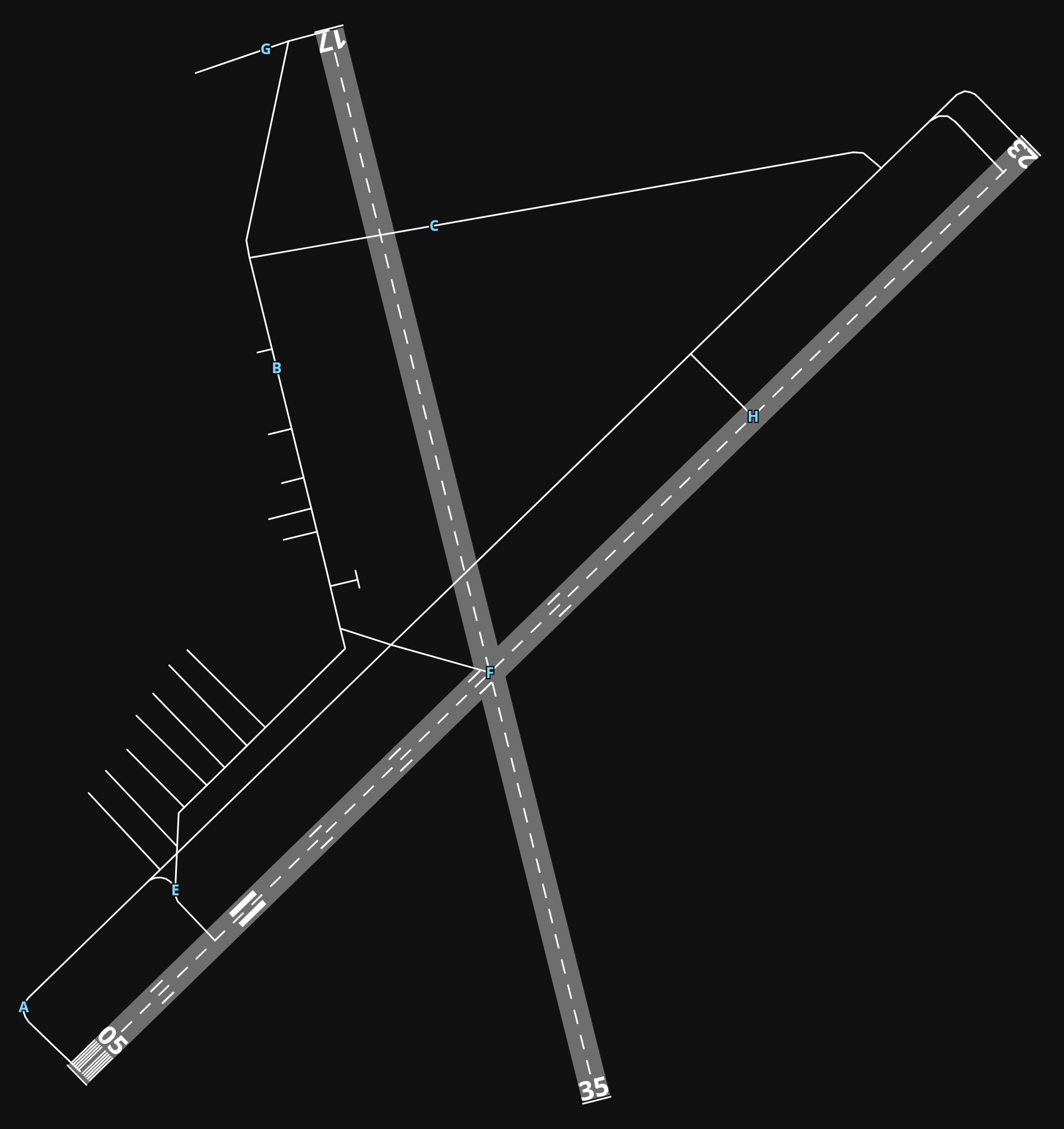 KAND Anderson Regional Airport airport diagram — runways, taxiways and parking stands