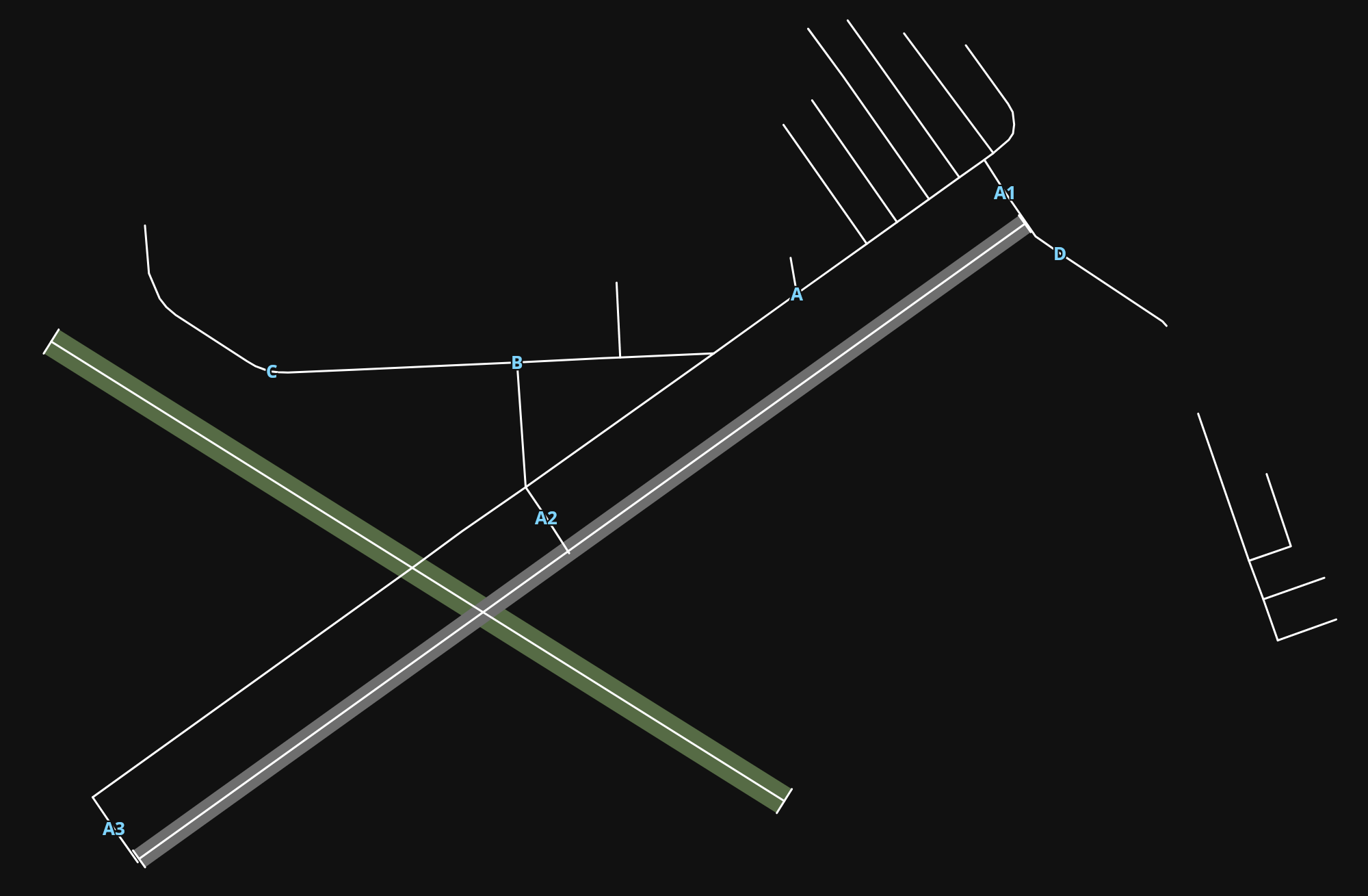 KARB Ann Arbor Mun airport diagram — runways, taxiways and parking stands