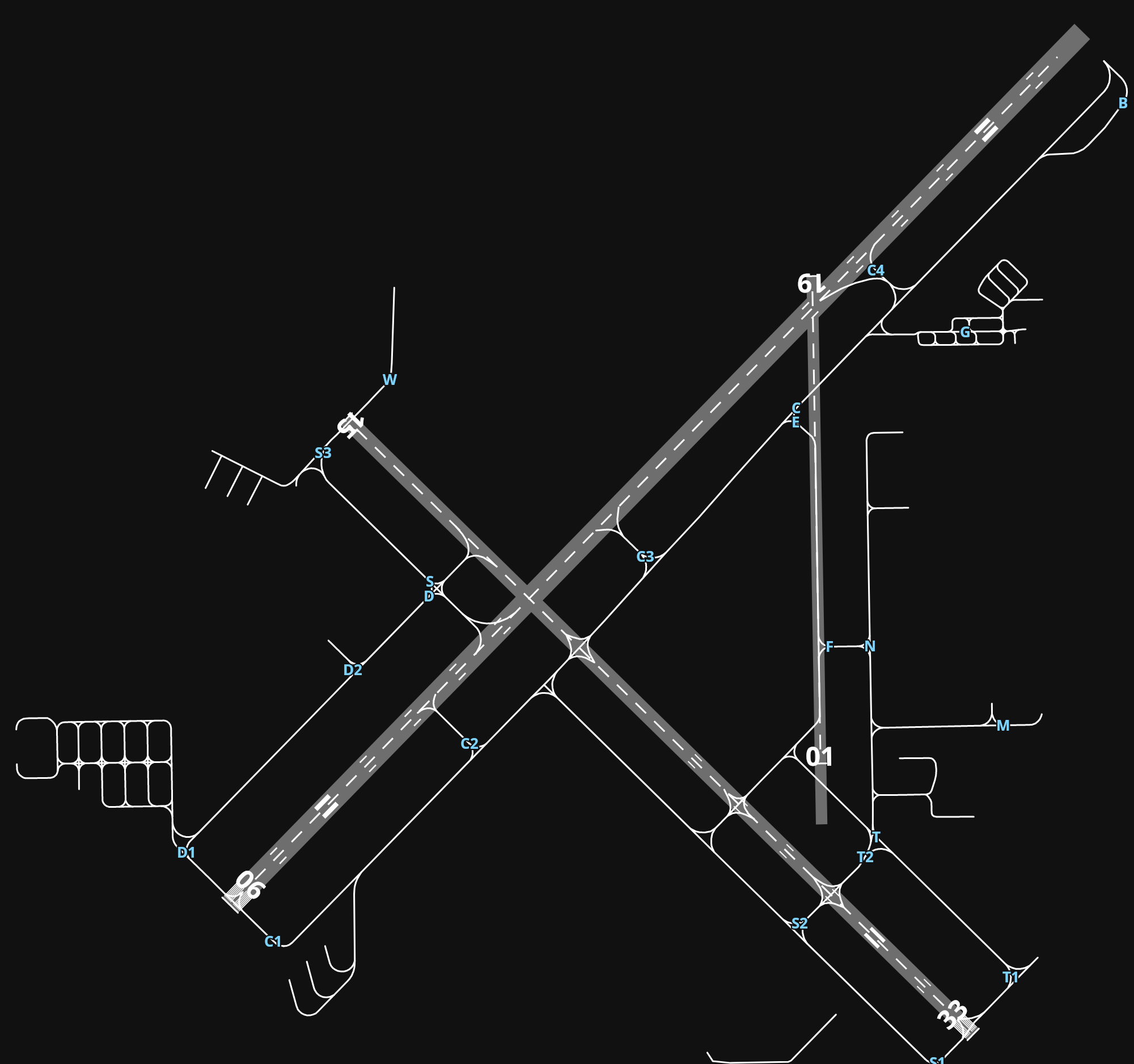 KBDL Bradley International Airport airport diagram — runways, taxiways and parking stands