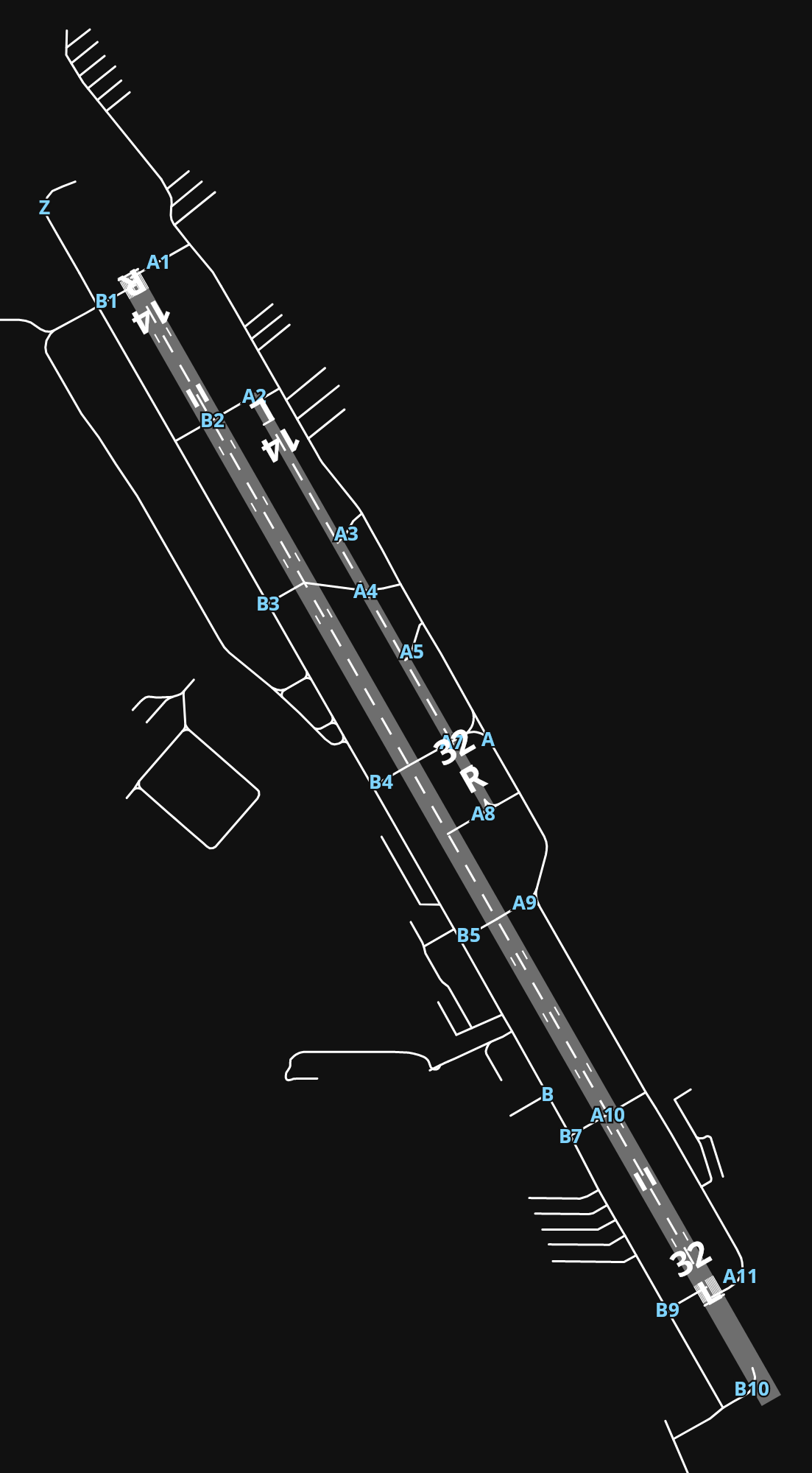 KBFI Boeing Field King County International Airport airport diagram — runways, taxiways and parking stands