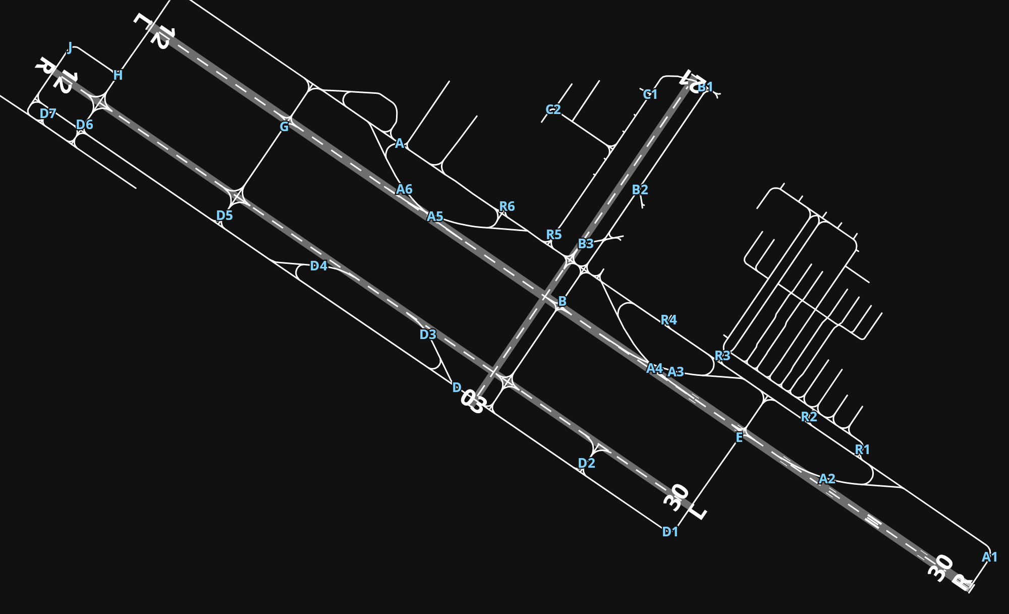 KBJC Rocky Mountain Metropolitan Airport airport diagram — runways, taxiways and parking stands