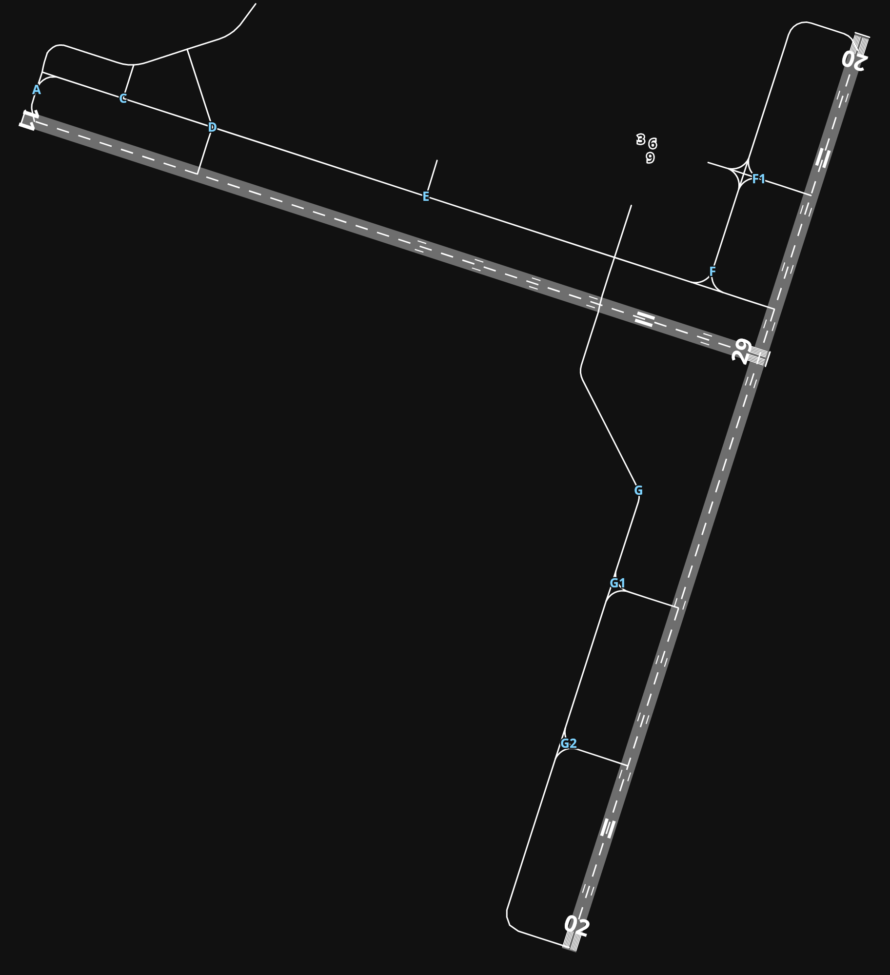 KBMI Central Illinois Regional Airport at Bloomington-Normal airport diagram — runways, taxiways and parking stands