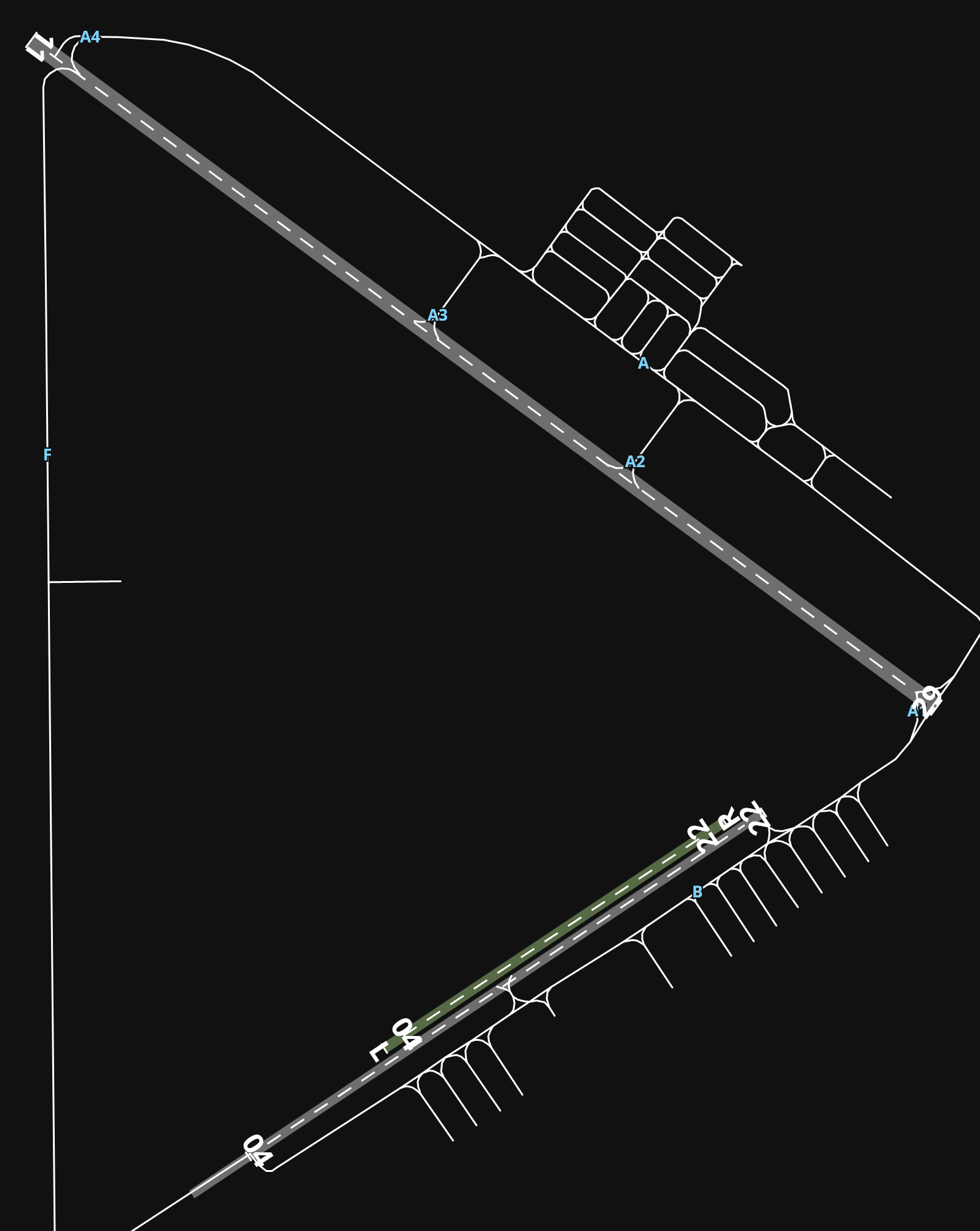 KBVS Skagit Regional Airport airport diagram — runways, taxiways and parking stands