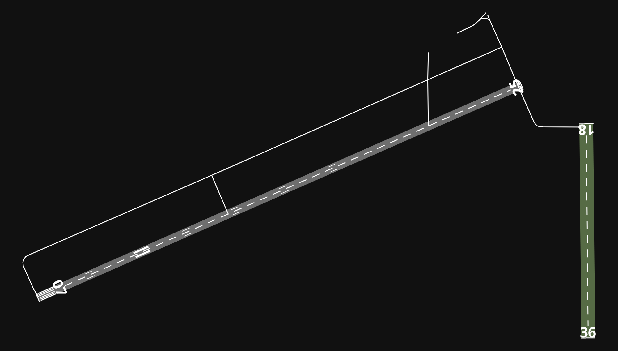 KCAD Wexford County Airport airport diagram — runways, taxiways and parking stands