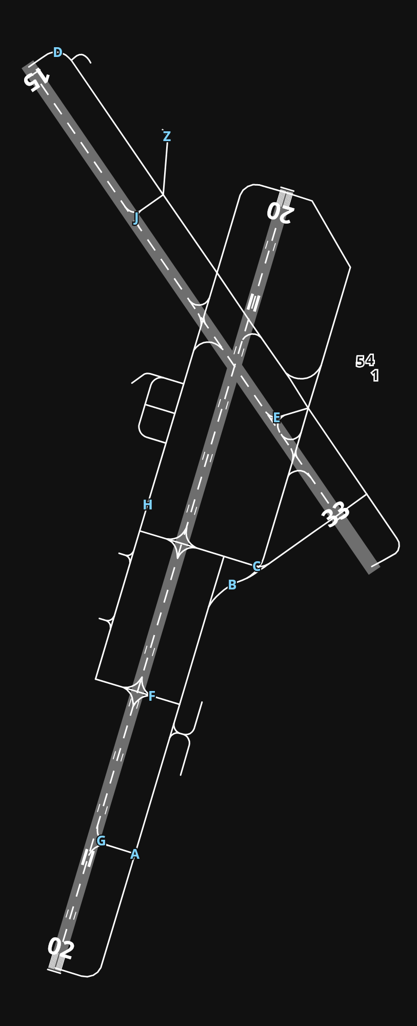 KCHA Chattanooga Metropolitan Airport (Lovell Field) airport diagram — runways, taxiways and parking stands