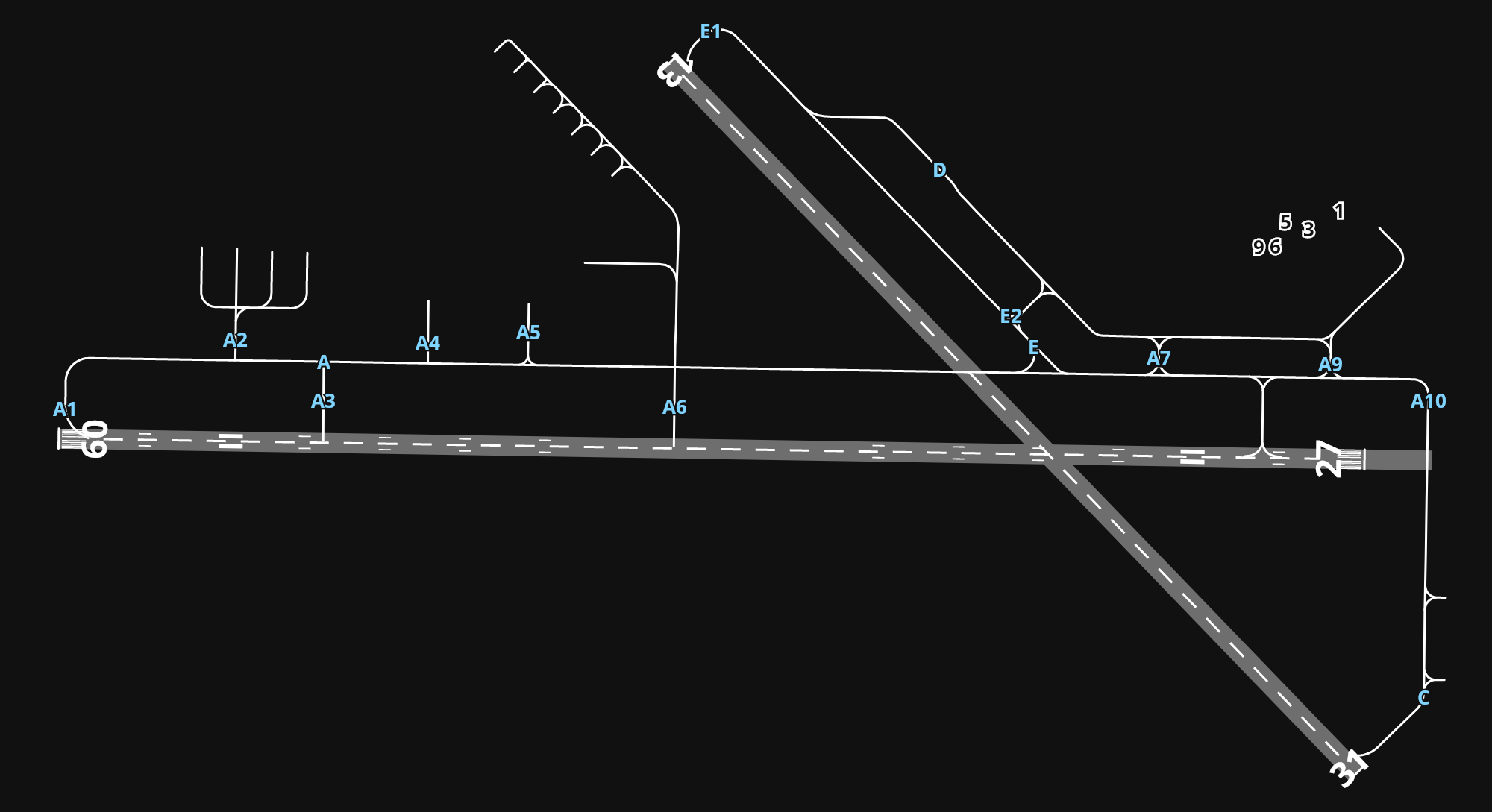 KCID The Eastern Iowa Airport airport diagram — runways, taxiways and parking stands