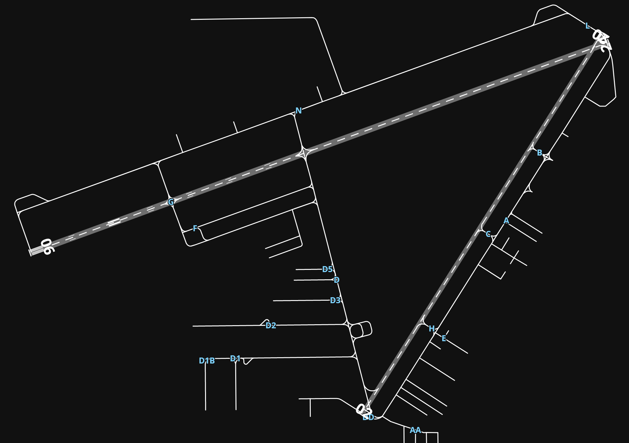 KCOE Coeur D'Alene Airport - Pappy Boyington Field airport diagram — runways, taxiways and parking stands