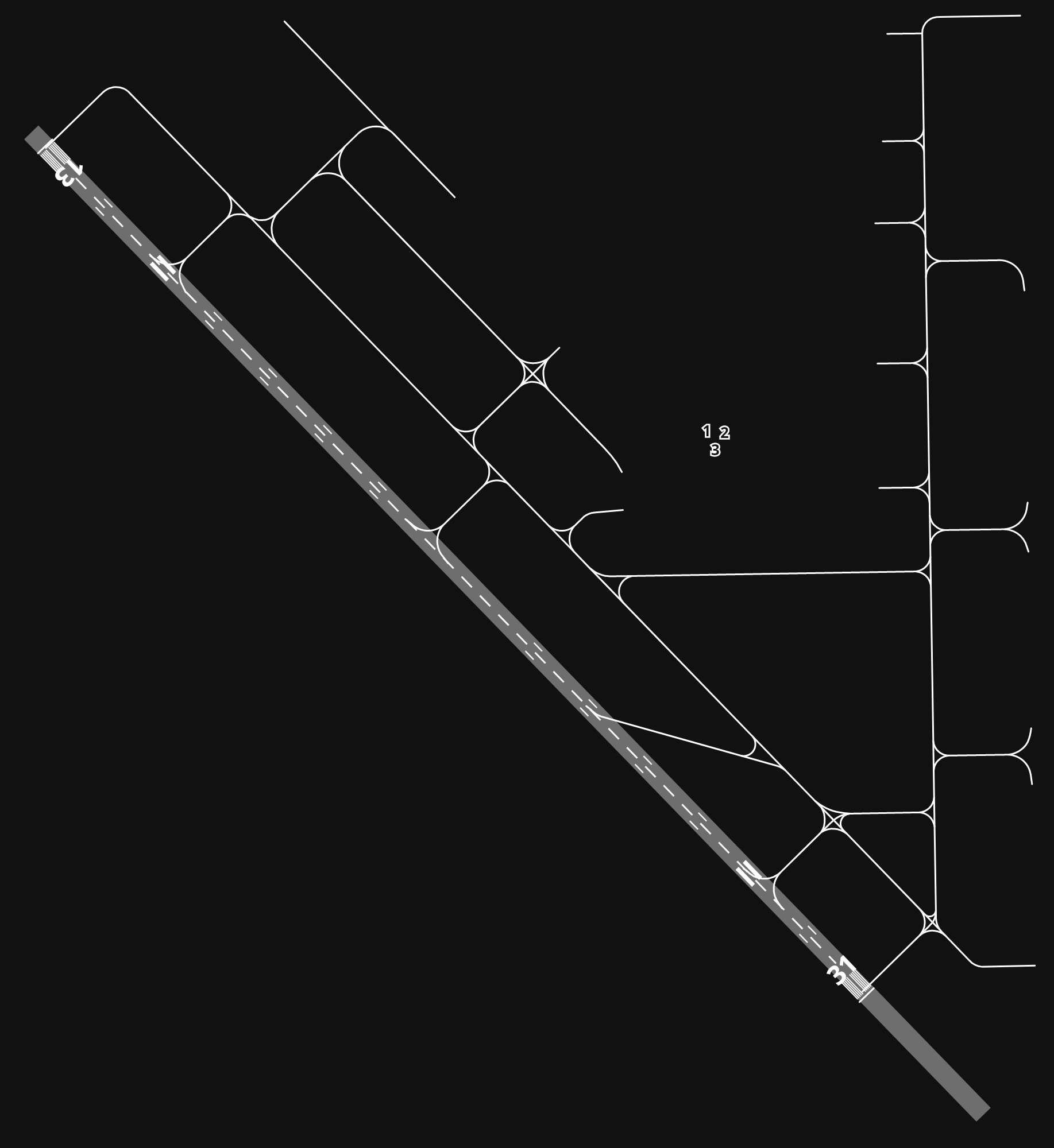 KCRP Corpus Christi Intl airport diagram — runways, taxiways and parking stands