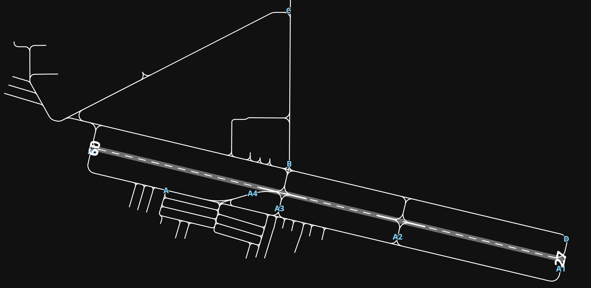 KCXP Carson Airport airport diagram — runways, taxiways and parking stands