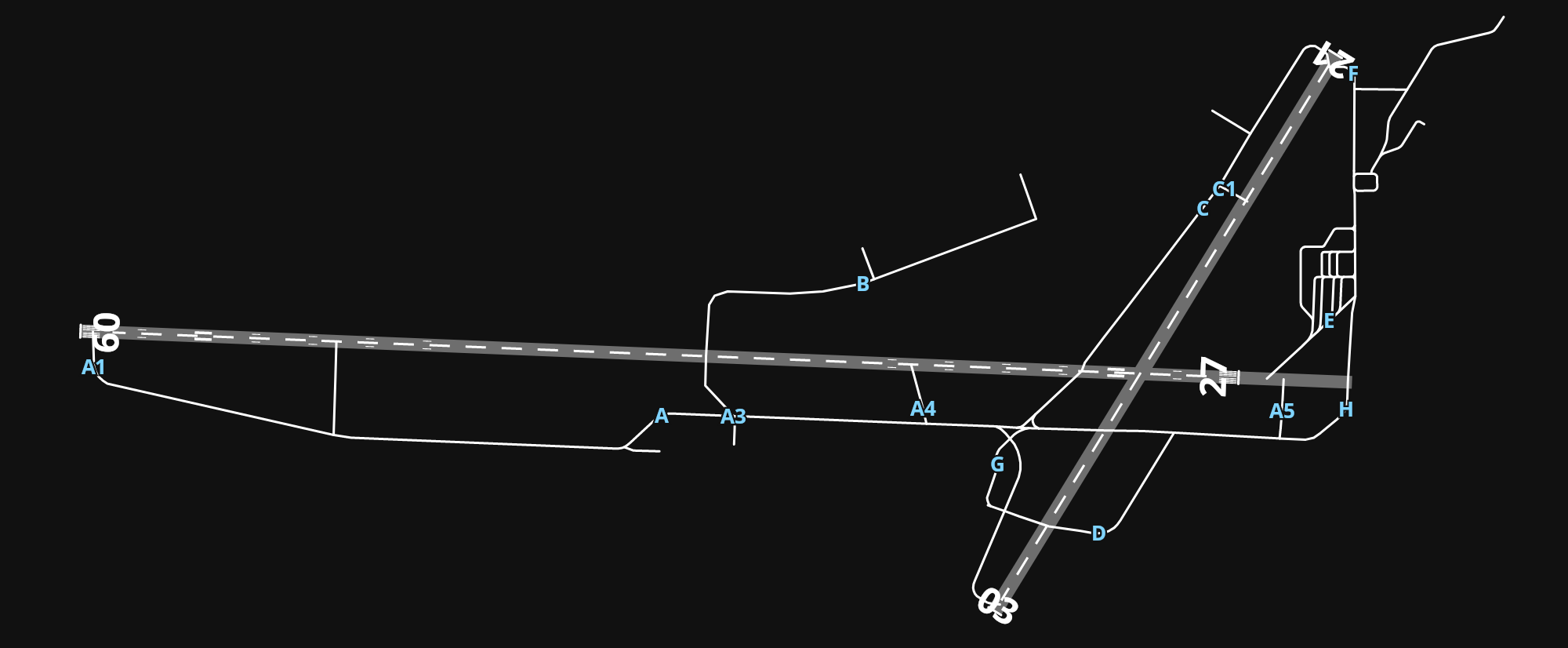 KDLH Duluth International Airport airport diagram — runways, taxiways and parking stands