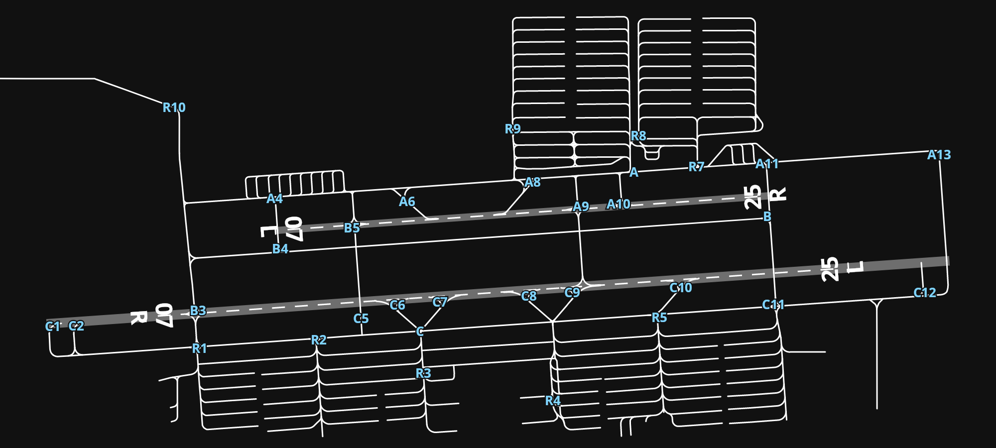 KDVT Phoenix Deer Valley Airport airport diagram — runways, taxiways and parking stands