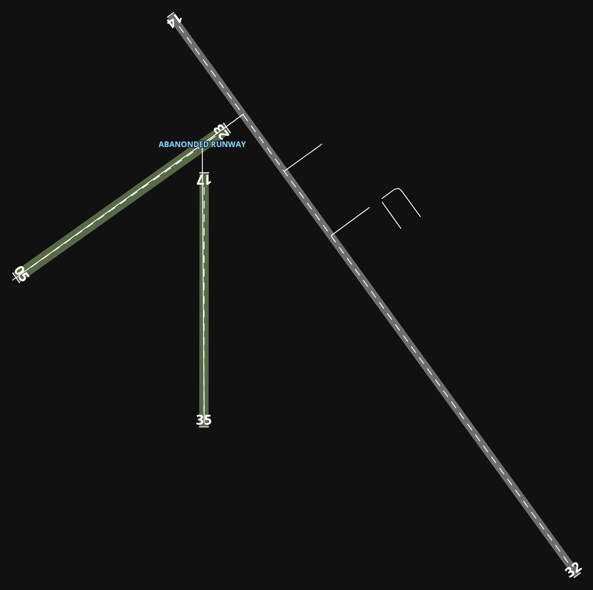 KECS Mondell Field airport diagram — runways, taxiways and parking stands