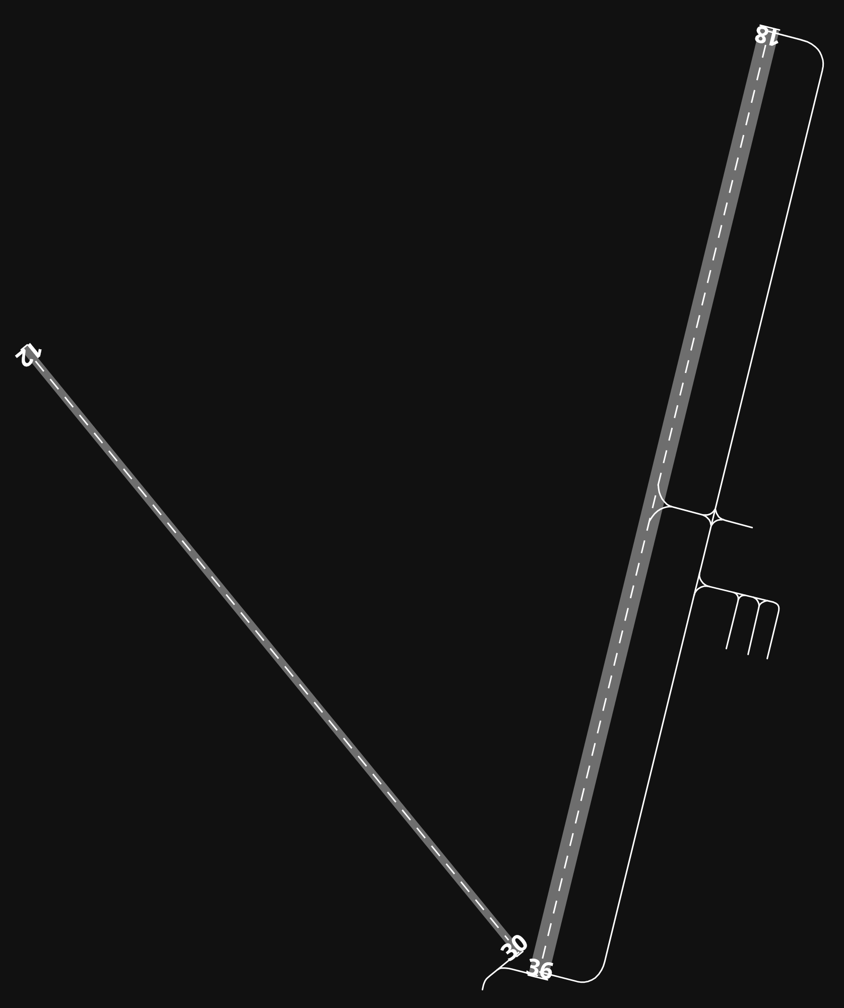 KELY Ely Airport Yelland Field airport diagram — runways, taxiways and parking stands