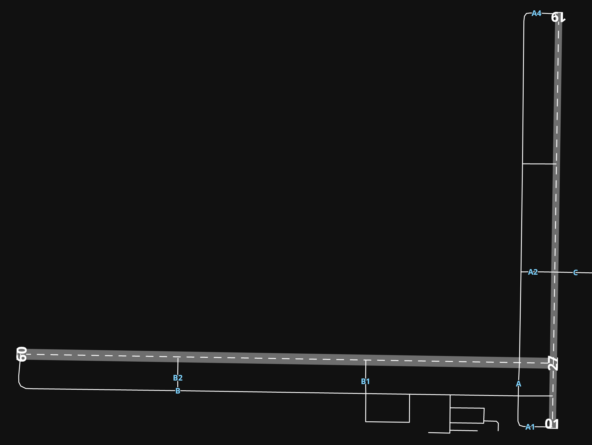 KESC Delta County Airport airport diagram — runways, taxiways and parking stands
