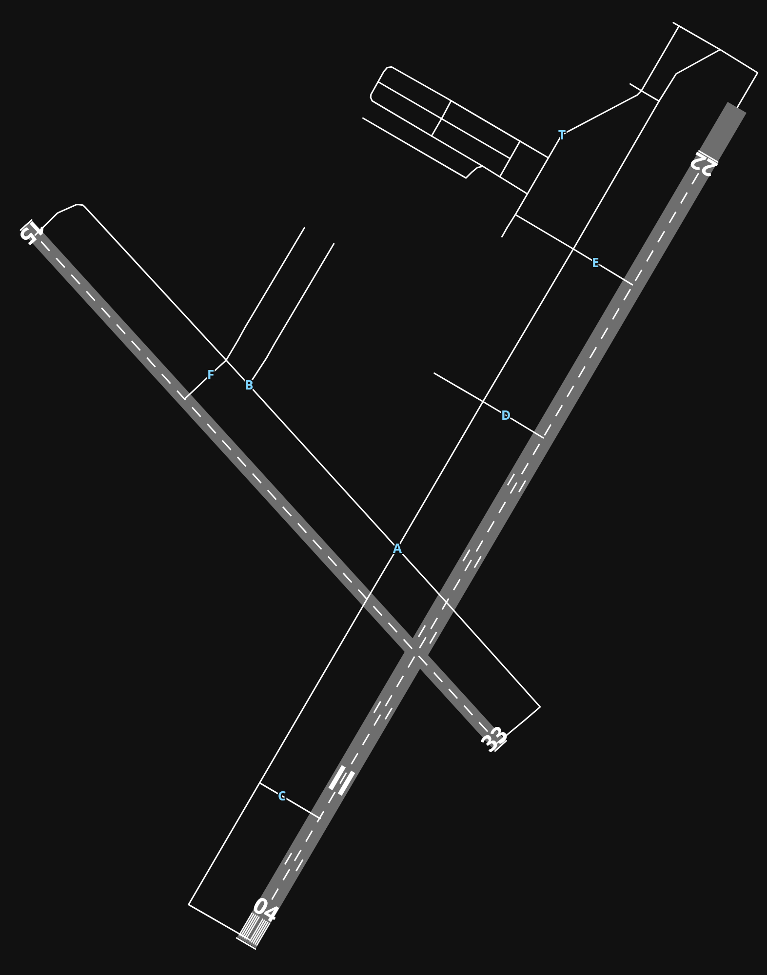 KESN Easton Airport / Newnam Field airport diagram — runways, taxiways and parking stands