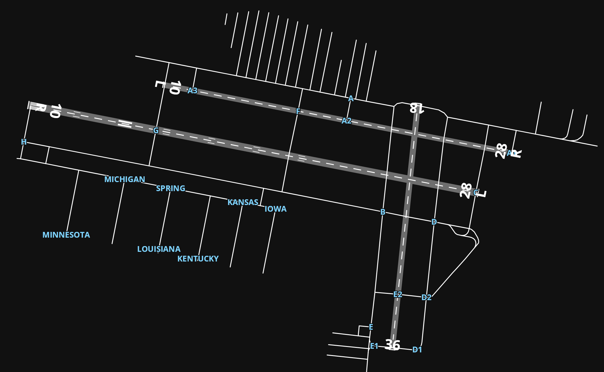 KFCM Flying Cloud Airport airport diagram — runways, taxiways and parking stands