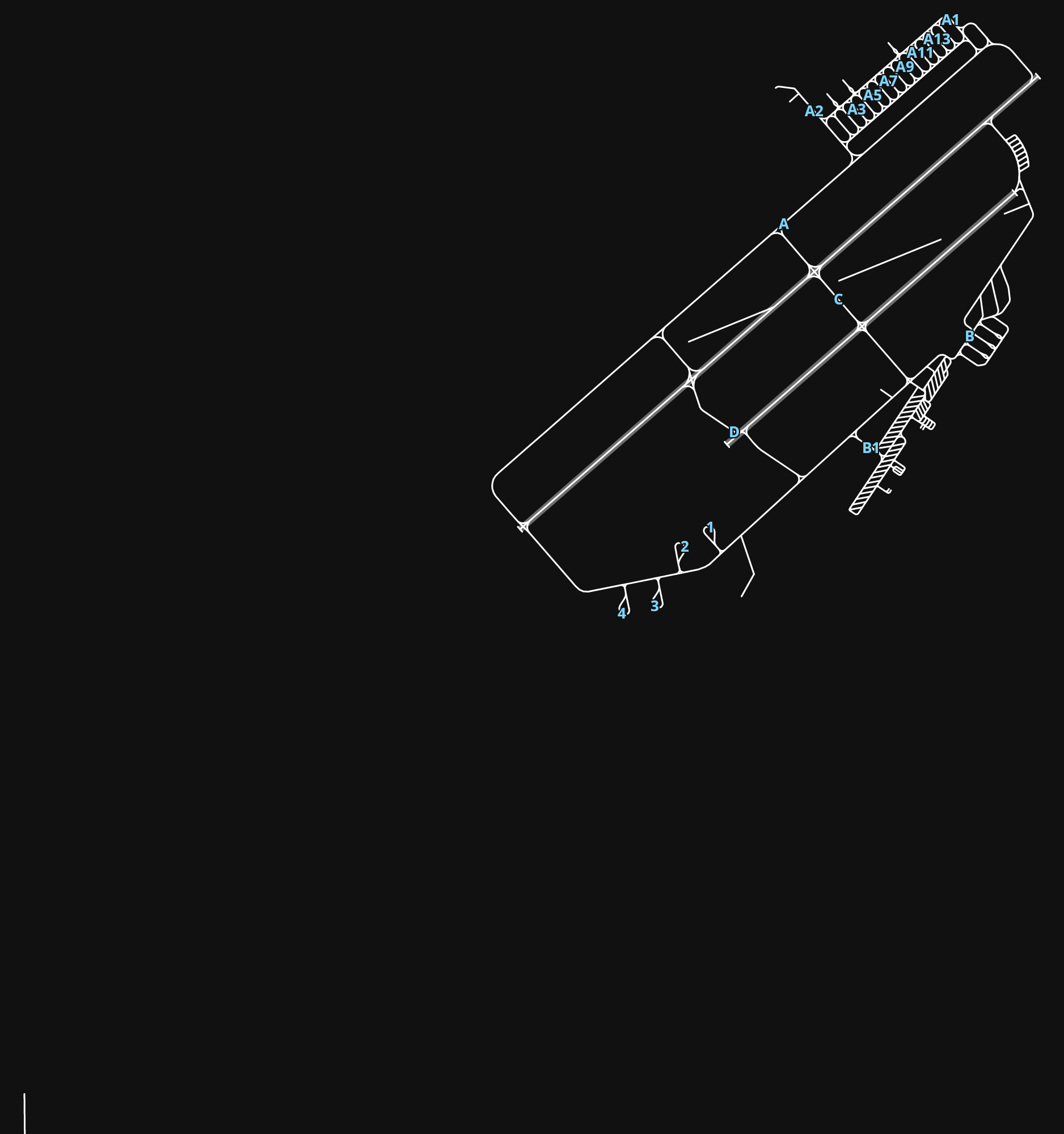 KFFO Wright-Patterson Air Force Base airport diagram — runways, taxiways and parking stands