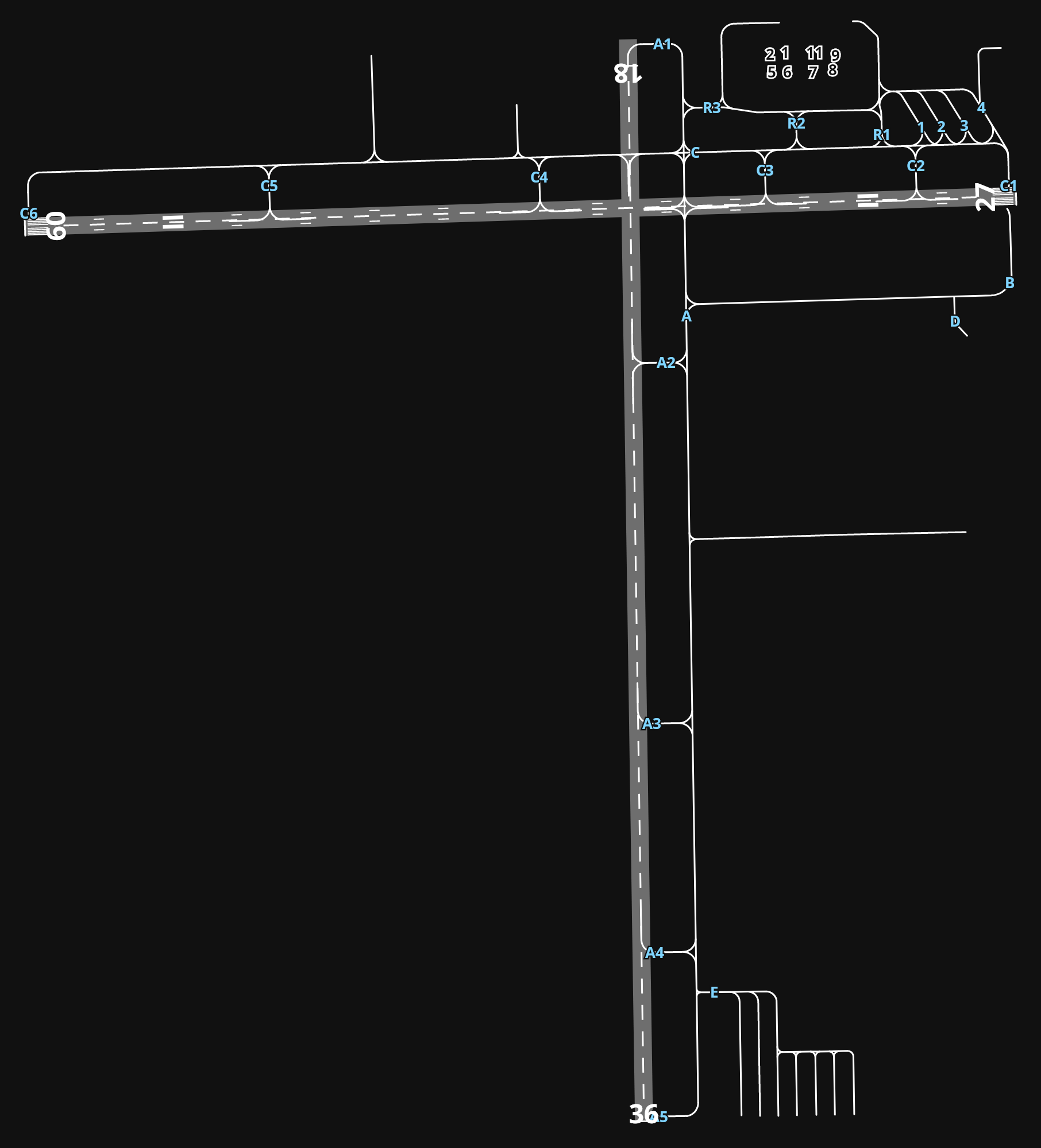 KFNT Bishop International Airport airport diagram — runways, taxiways and parking stands