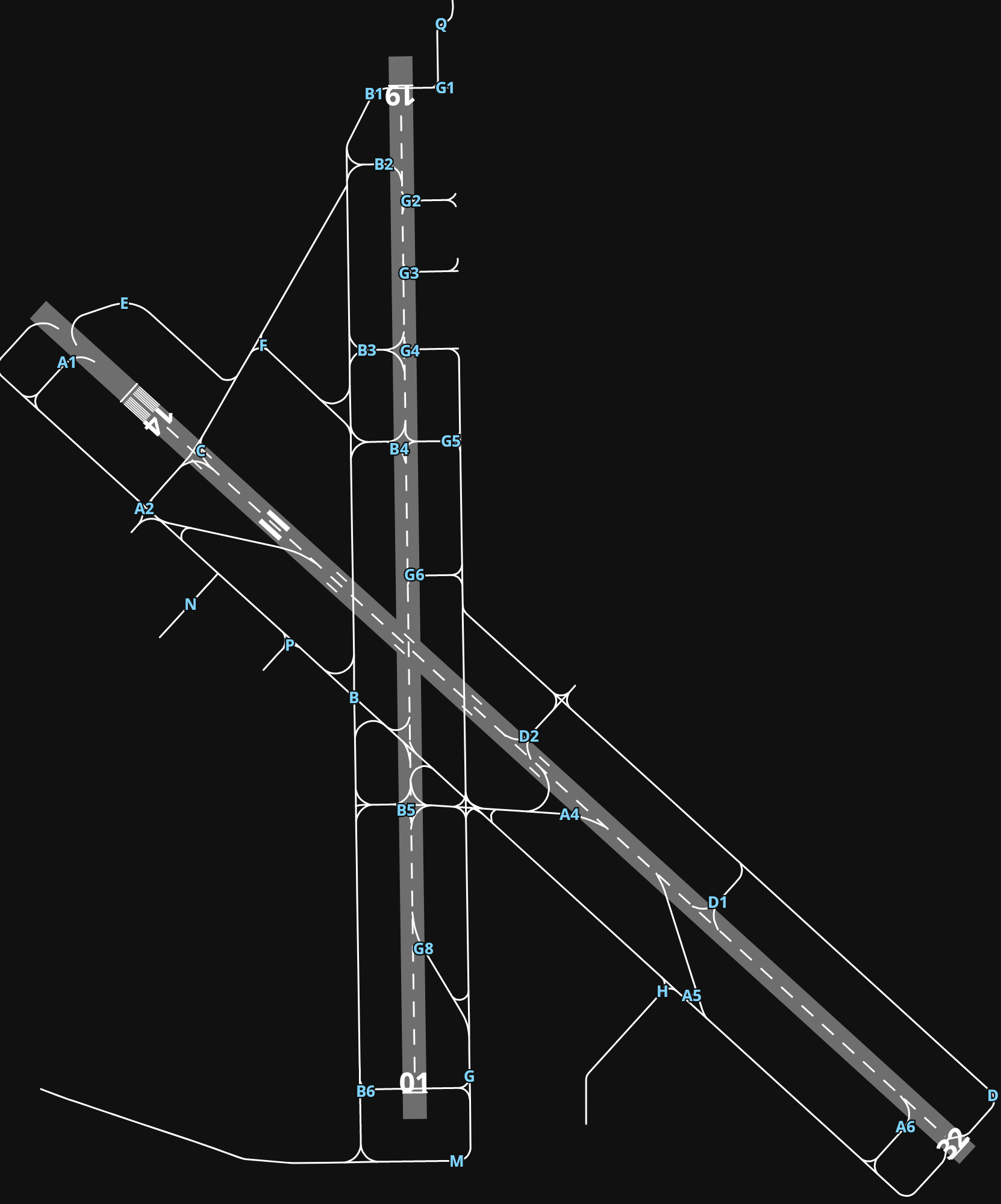 KFRG Republic Airport airport diagram — runways, taxiways and parking stands