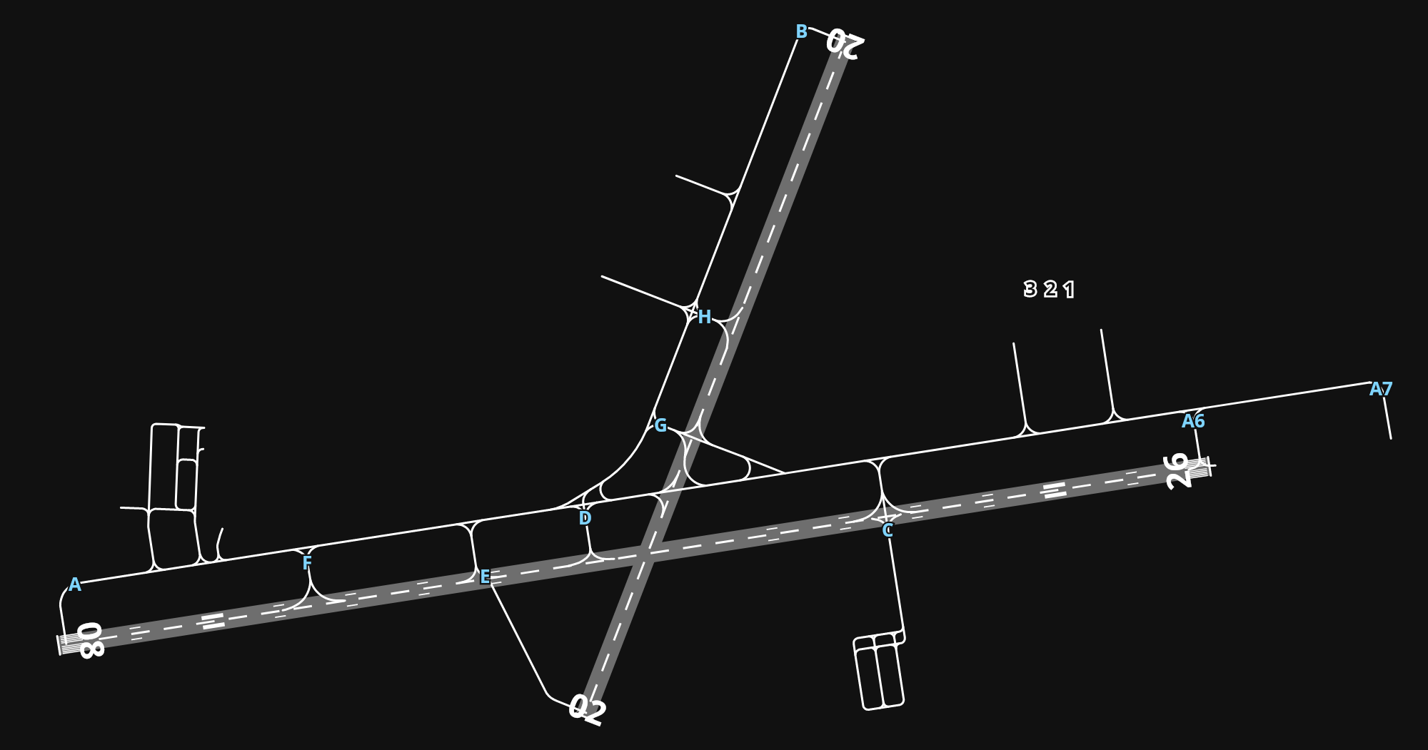 KFSM Fort Smith Regional Airport airport diagram — runways, taxiways and parking stands