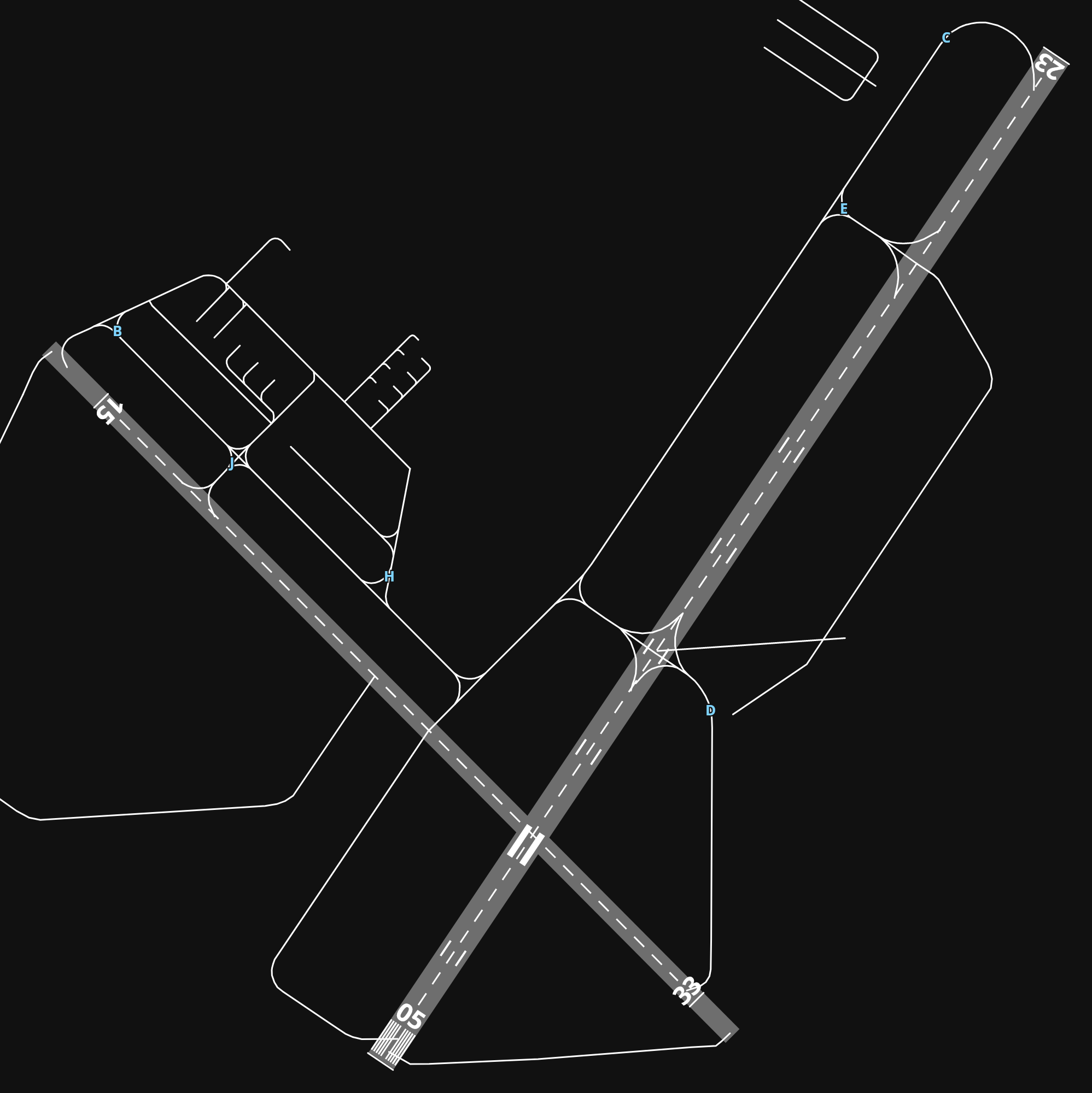 KGON Groton New London Airport airport diagram — runways, taxiways and parking stands