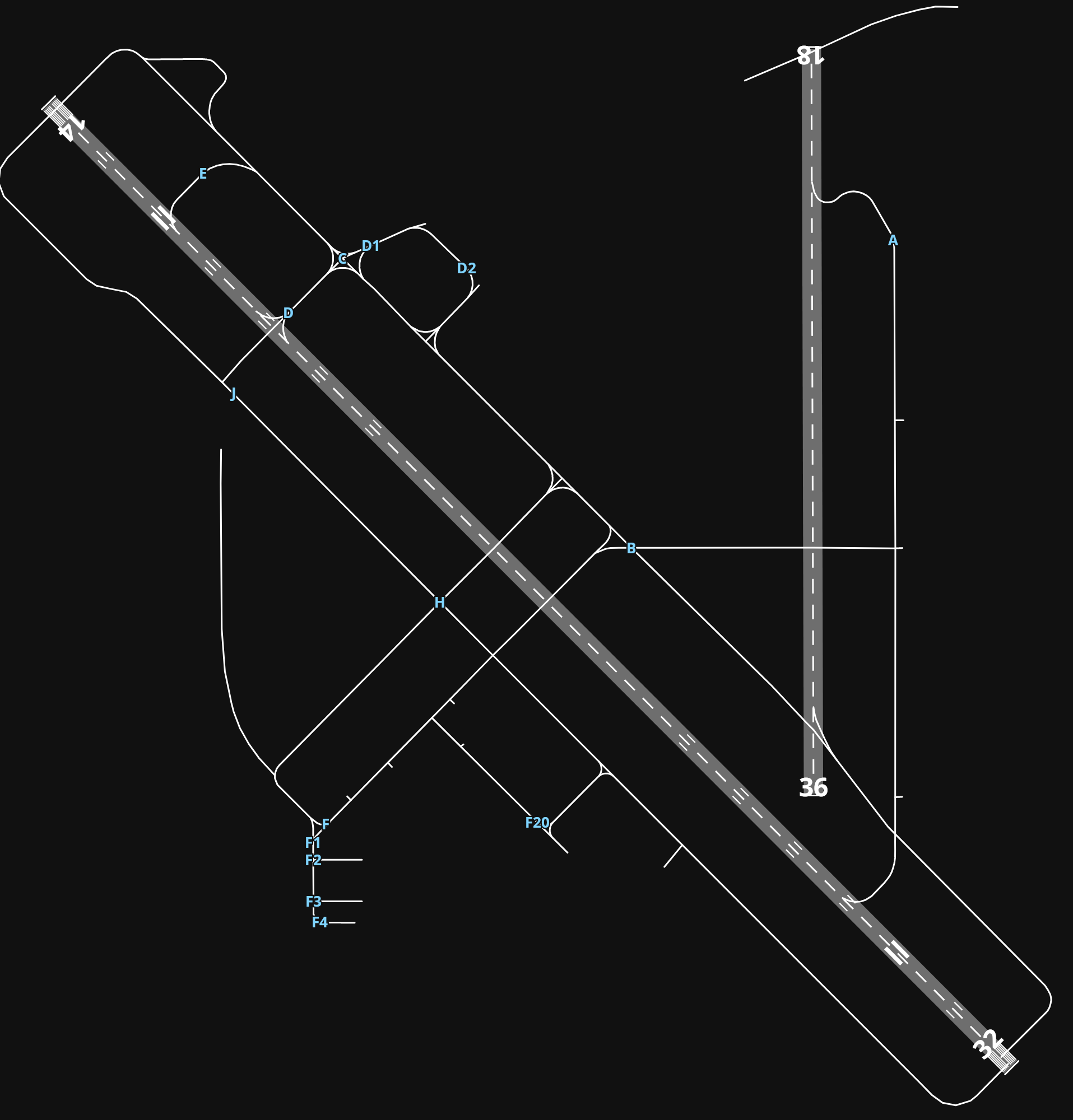KGPT Gulfport Biloxi International Airport airport diagram — runways, taxiways and parking stands