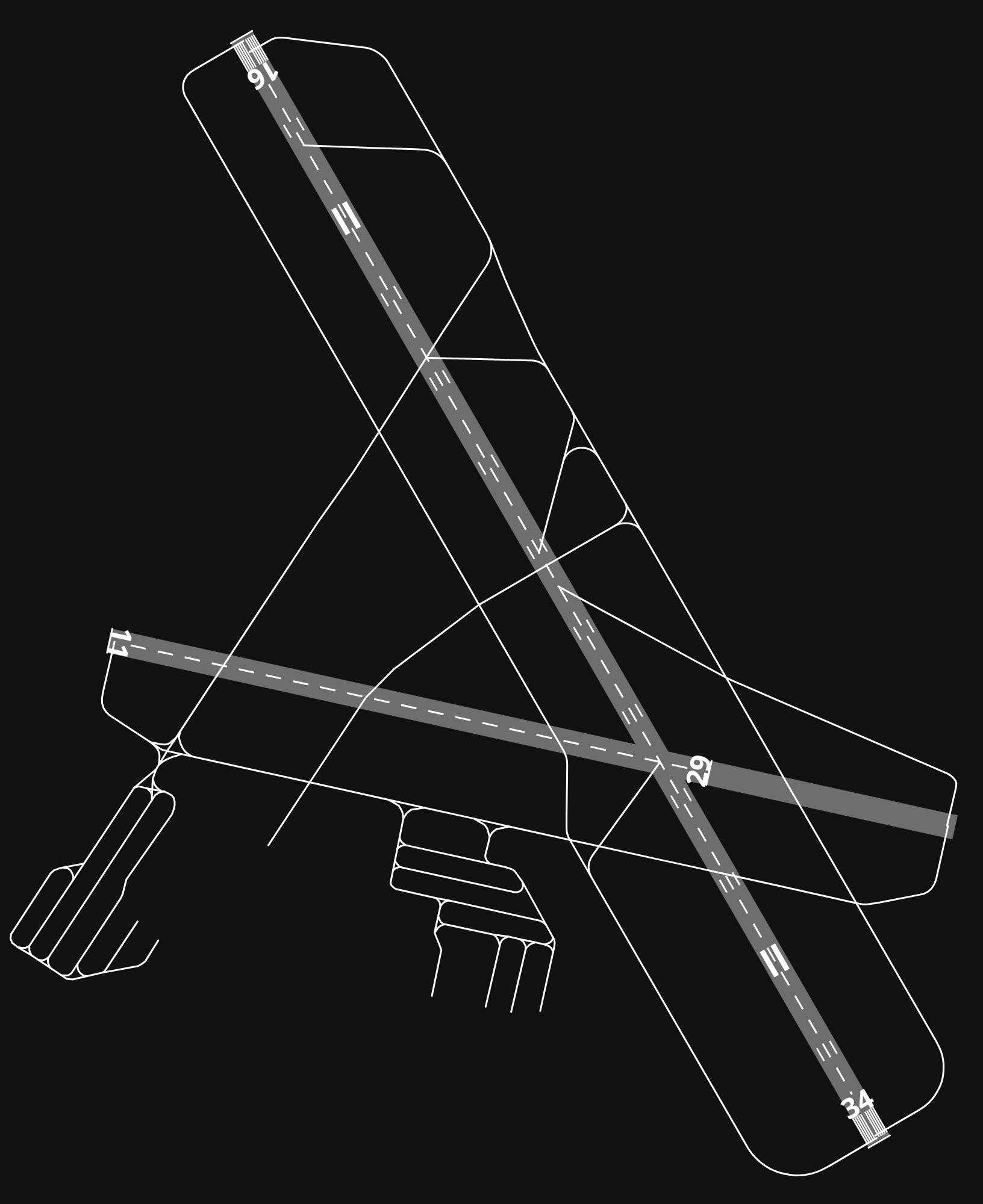 KHPN Westchester County Airport airport diagram — runways, taxiways and parking stands