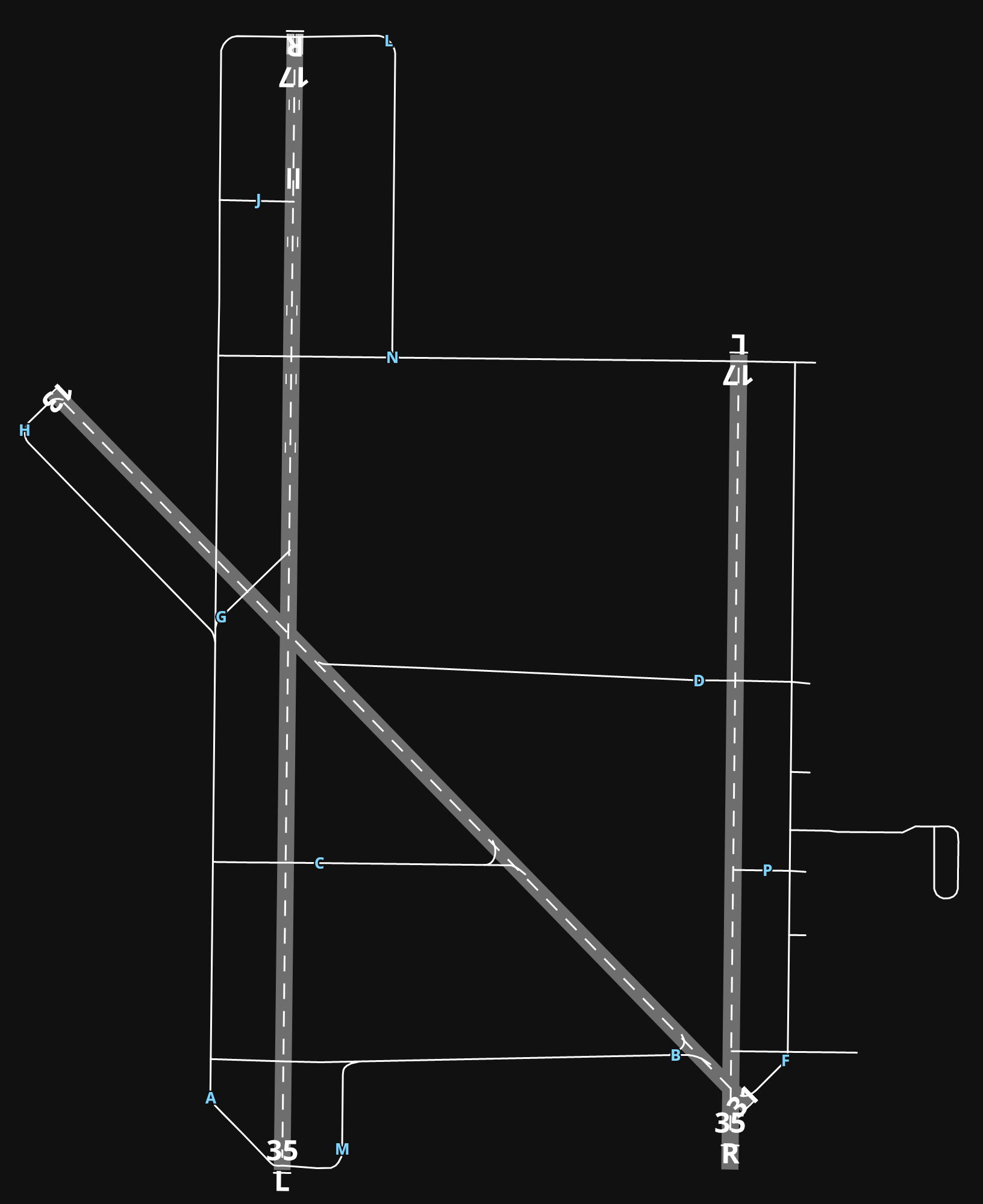 KHRL Valley International Airport airport diagram — runways, taxiways and parking stands