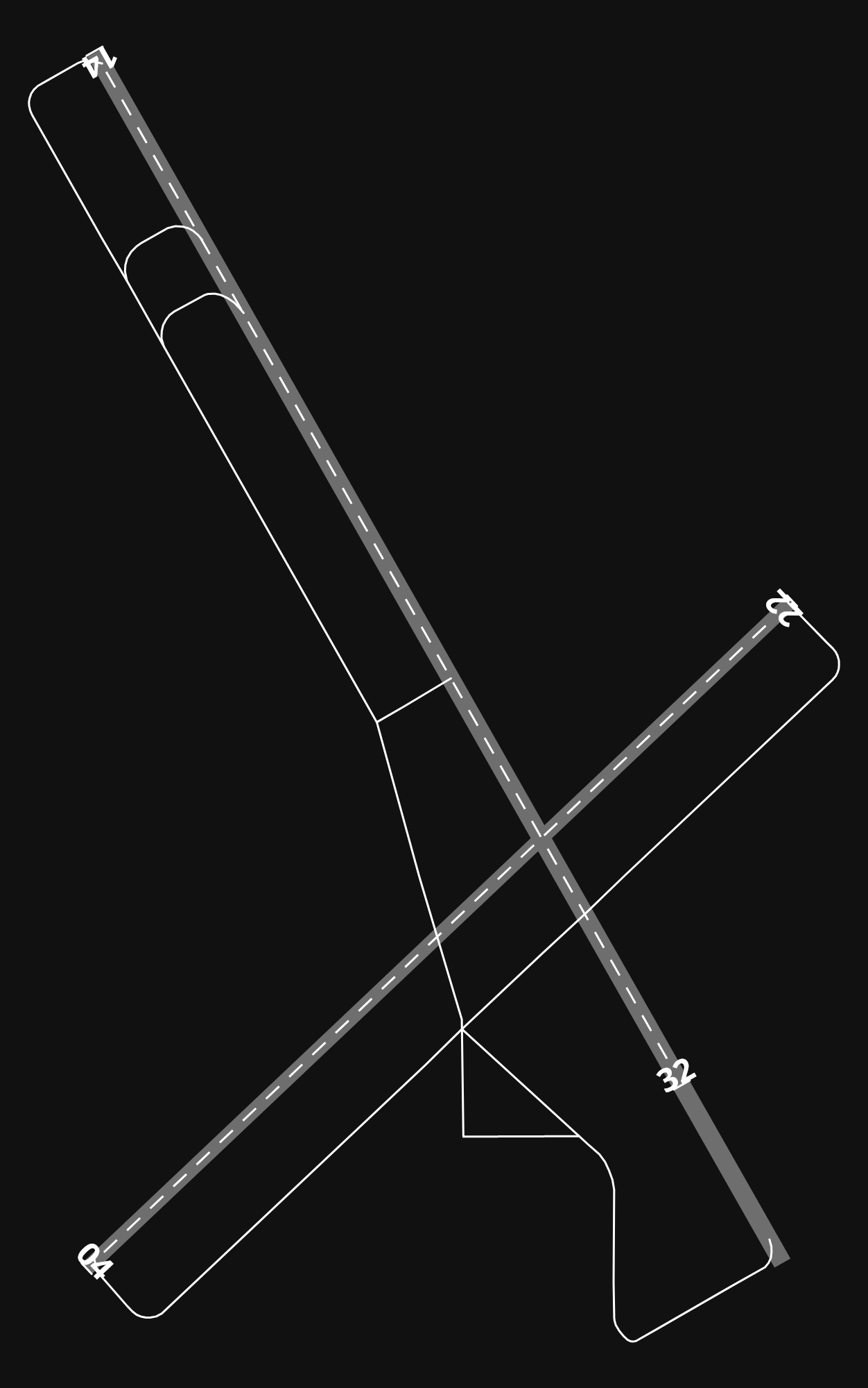 KHSI Hastings Municipal Airport airport diagram — runways, taxiways and parking stands