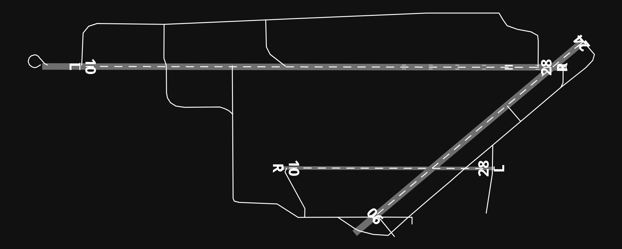 KIAG Niagara Falls International Airport airport diagram — runways, taxiways and parking stands