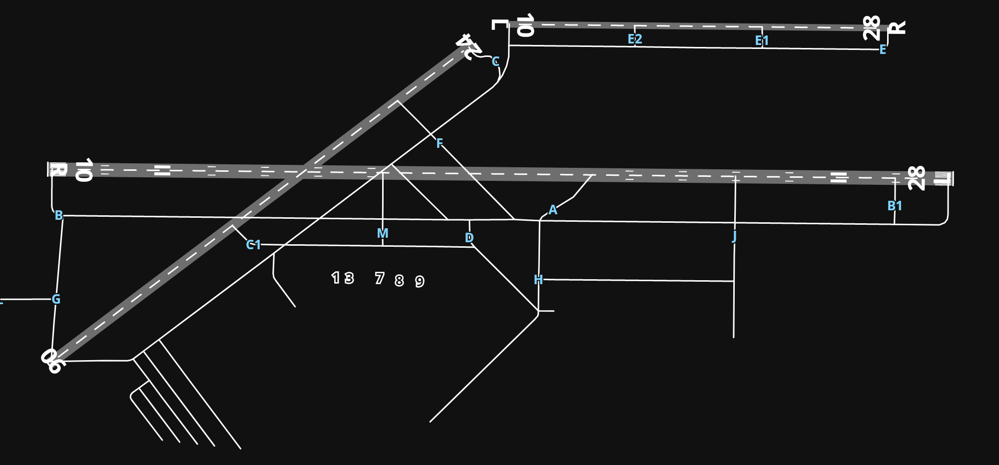 KLAN Capital City Airport airport diagram — runways, taxiways and parking stands