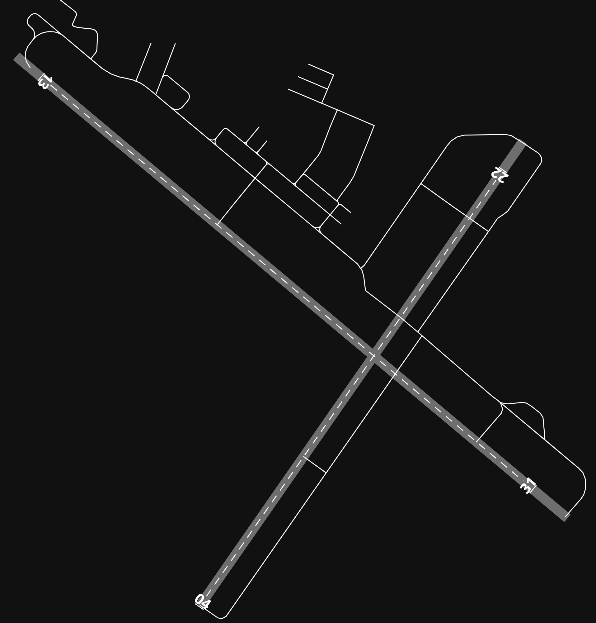 KLEE Leesburg International Airport airport diagram — runways, taxiways and parking stands