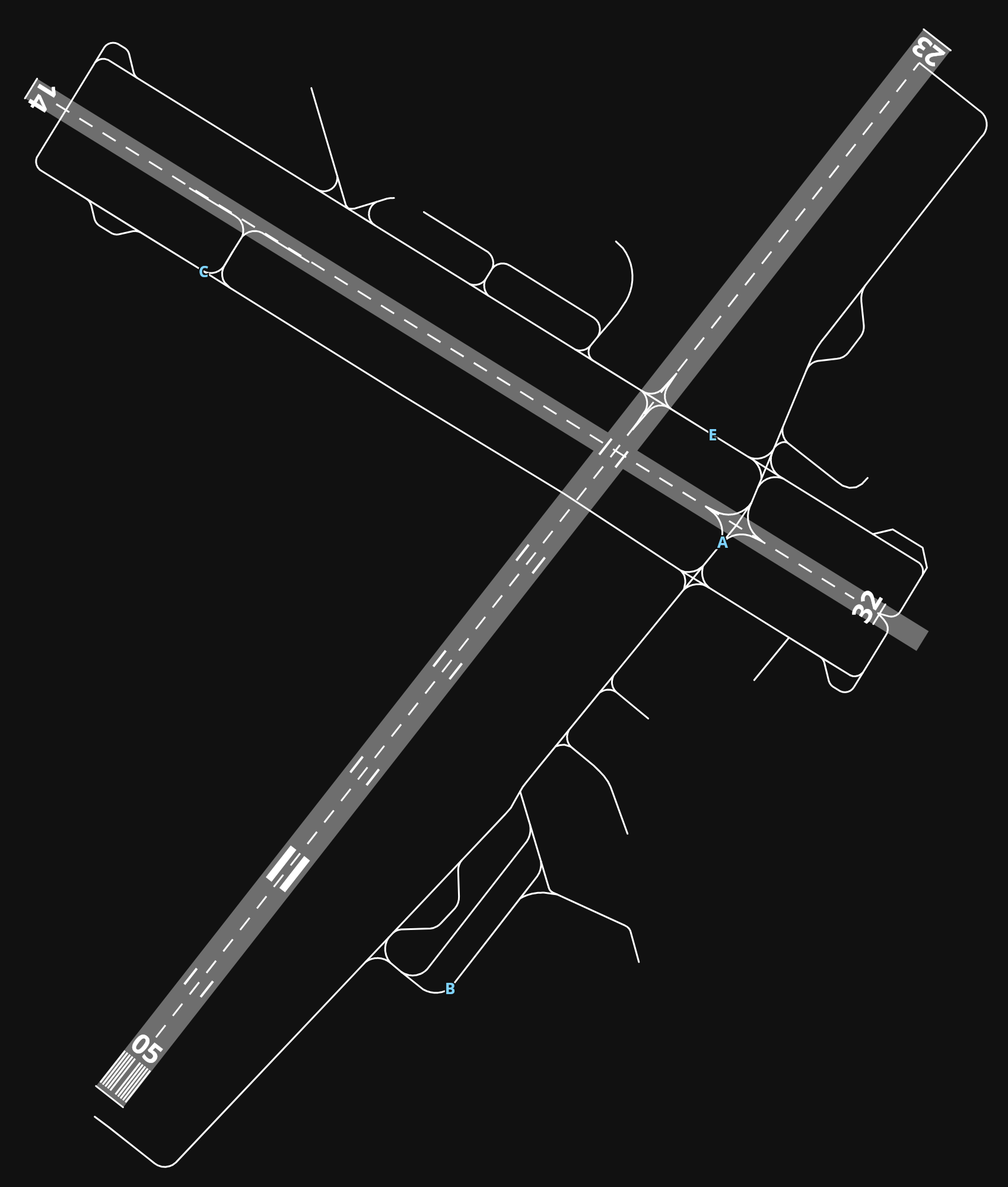 KLWM Lawrence Muni airport diagram — runways, taxiways and parking stands