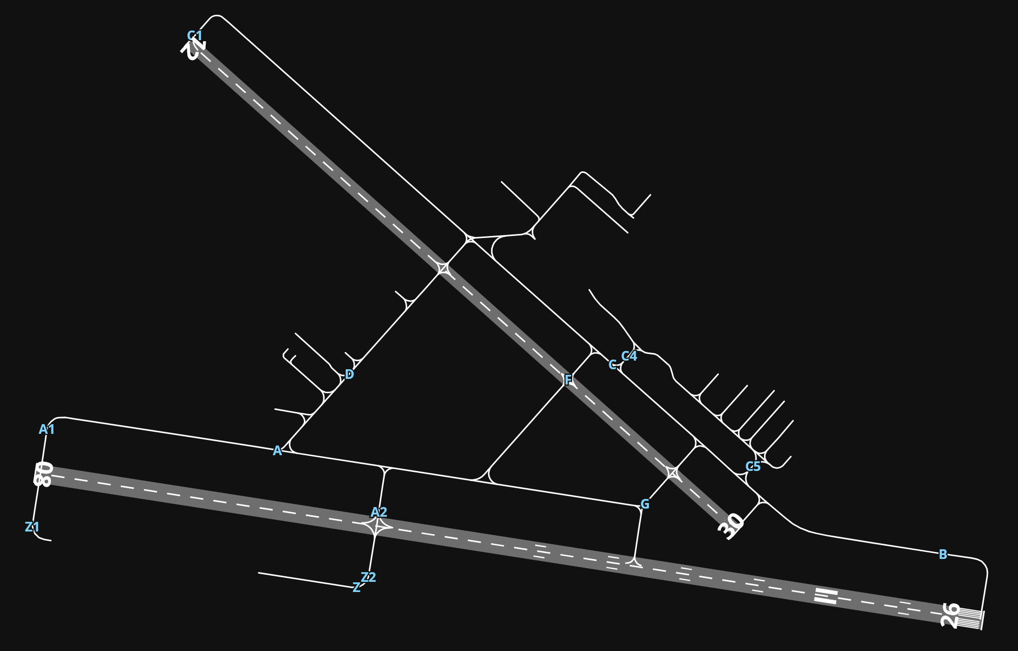 KLWS Lewiston Nez Perce County Airport airport diagram — runways, taxiways and parking stands