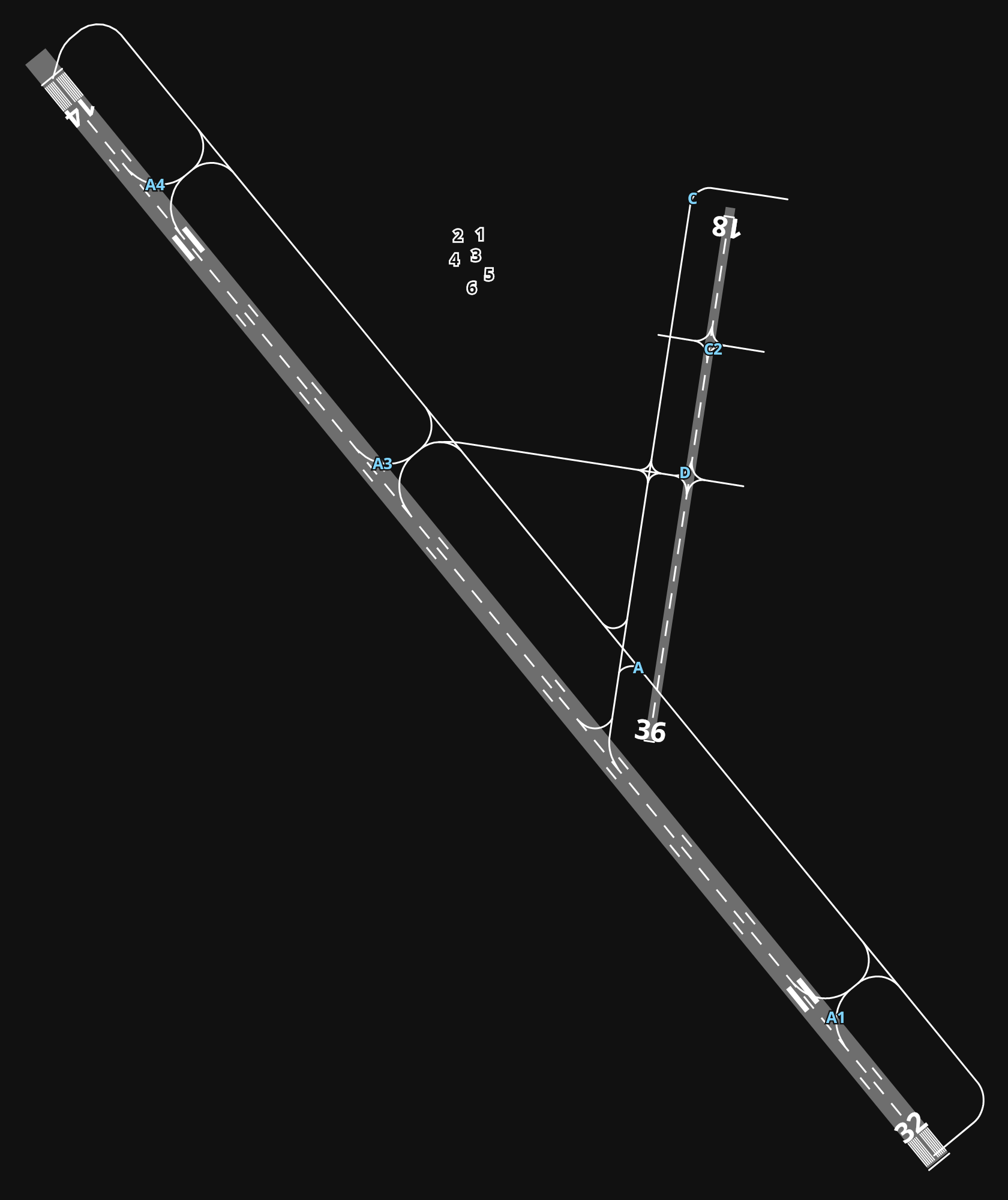 KMFE McAllen Miller International Airport airport diagram — runways, taxiways and parking stands