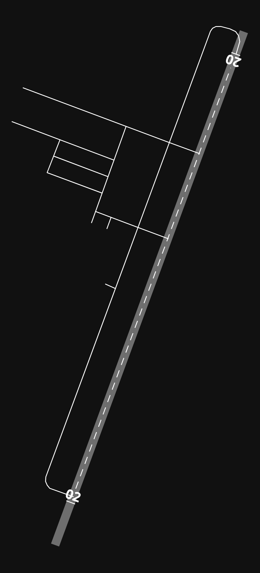 KMGC Michigan City Municipal Airport airport diagram — runways, taxiways and parking stands