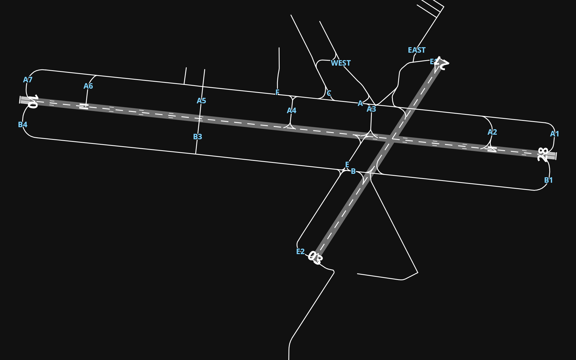 KMGM Montgomery Regional (Dannelly Field) Airport airport diagram — runways, taxiways and parking stands