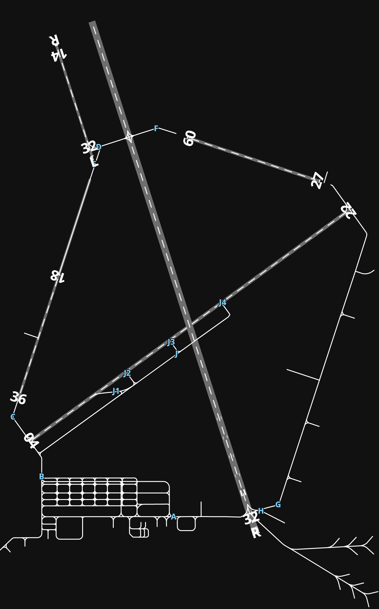 KMWH Grant County International Airport airport diagram — runways, taxiways and parking stands