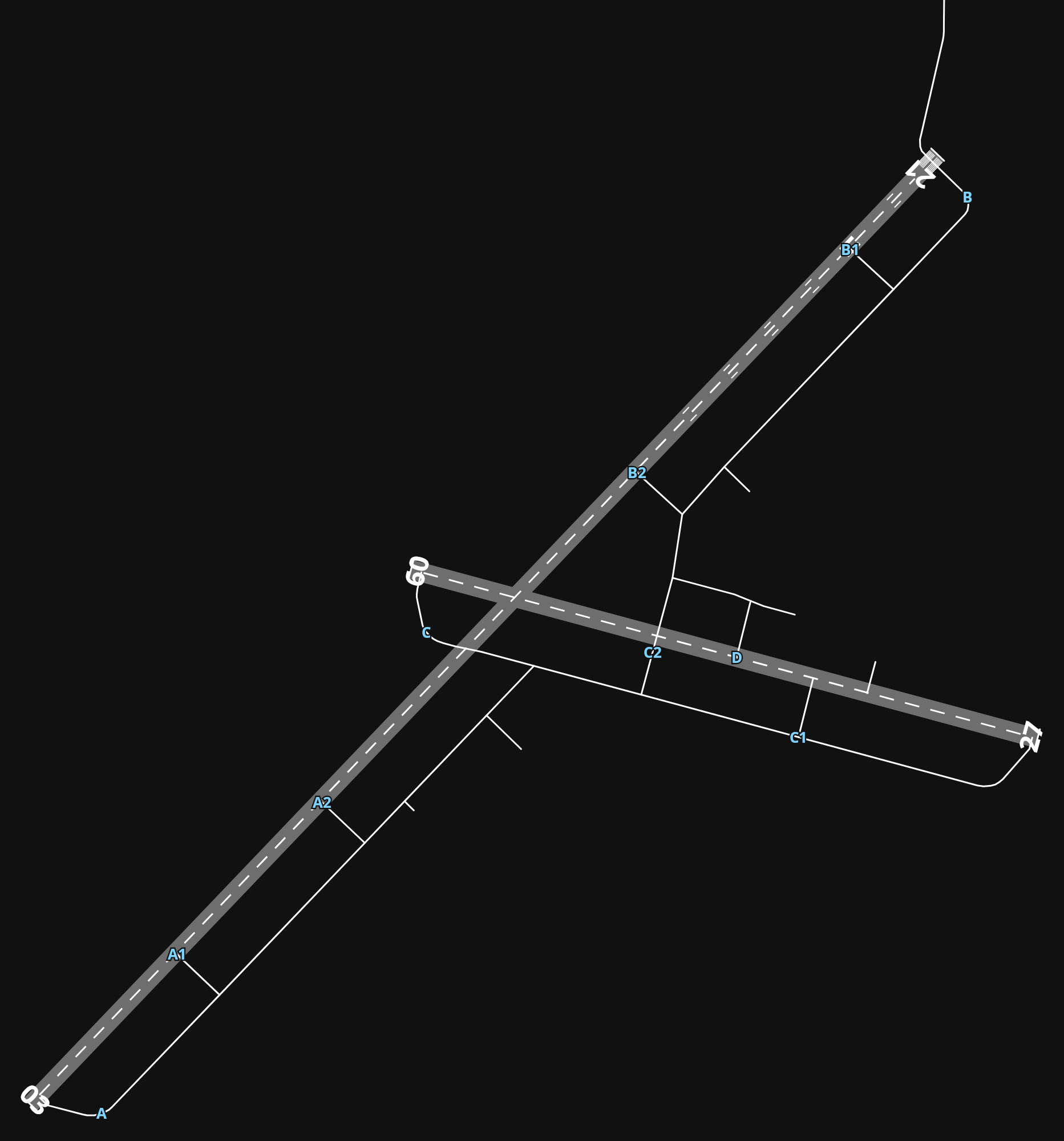 KNTD Point Mugu Naval Air Station (Naval Base Ventura Co) airport diagram — runways, taxiways and parking stands