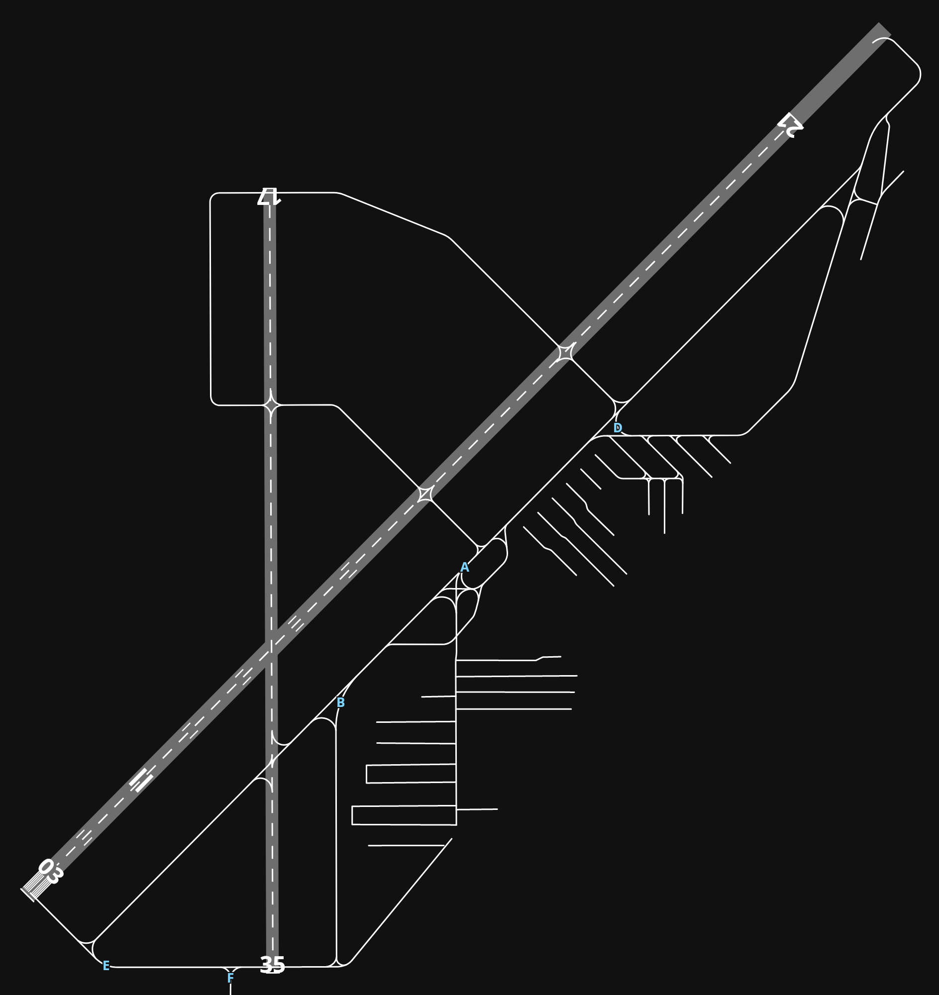 KOGD Ogden-Hinckley airport diagram — runways, taxiways and parking stands