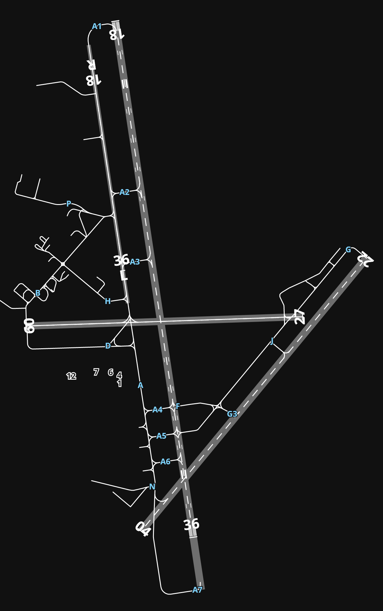 KPIE St. Petersburg Clearwater International Airport airport diagram — runways, taxiways and parking stands