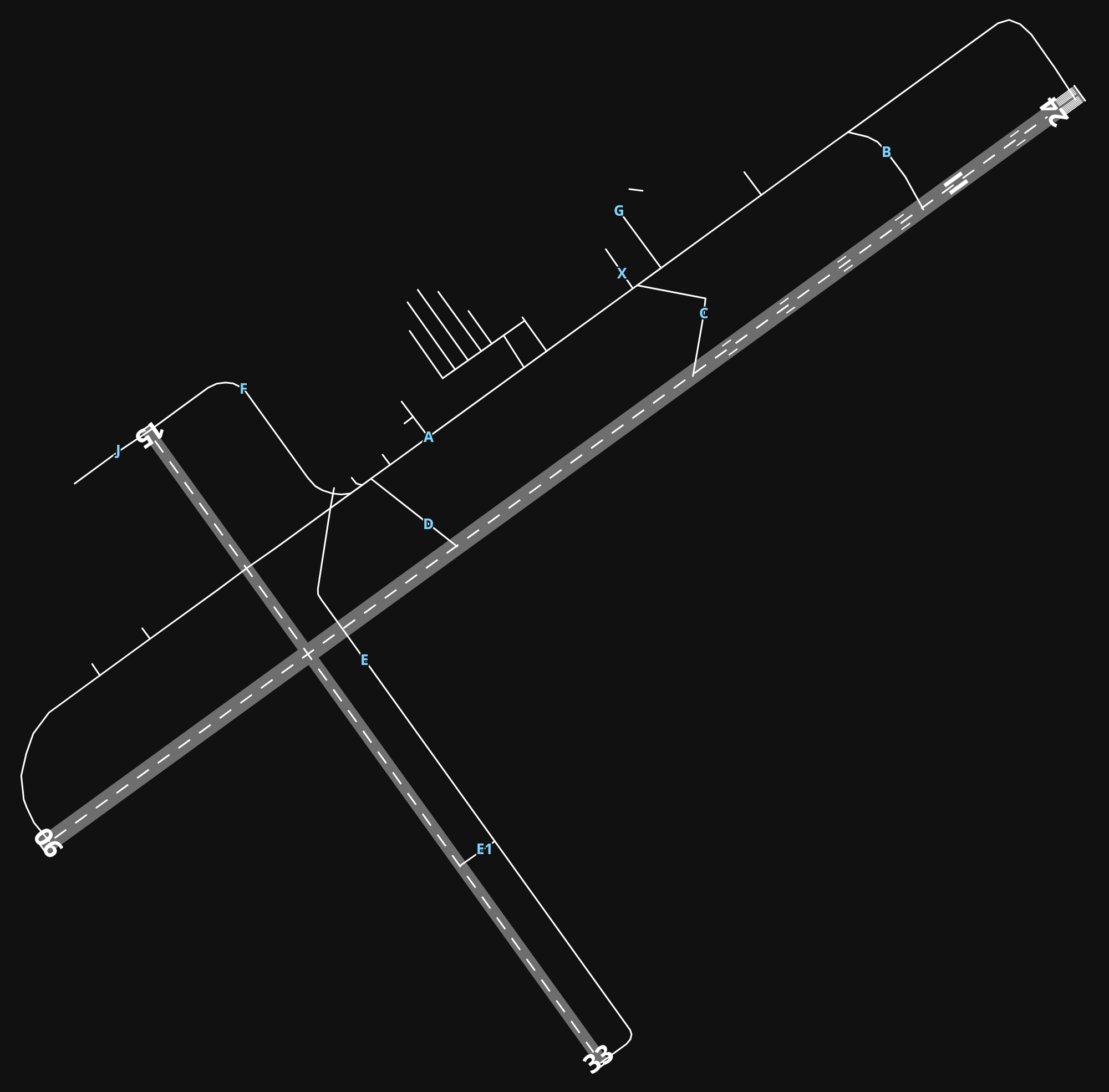 KSGH Springfield-Beckley Municipal Airport airport diagram — runways, taxiways and parking stands