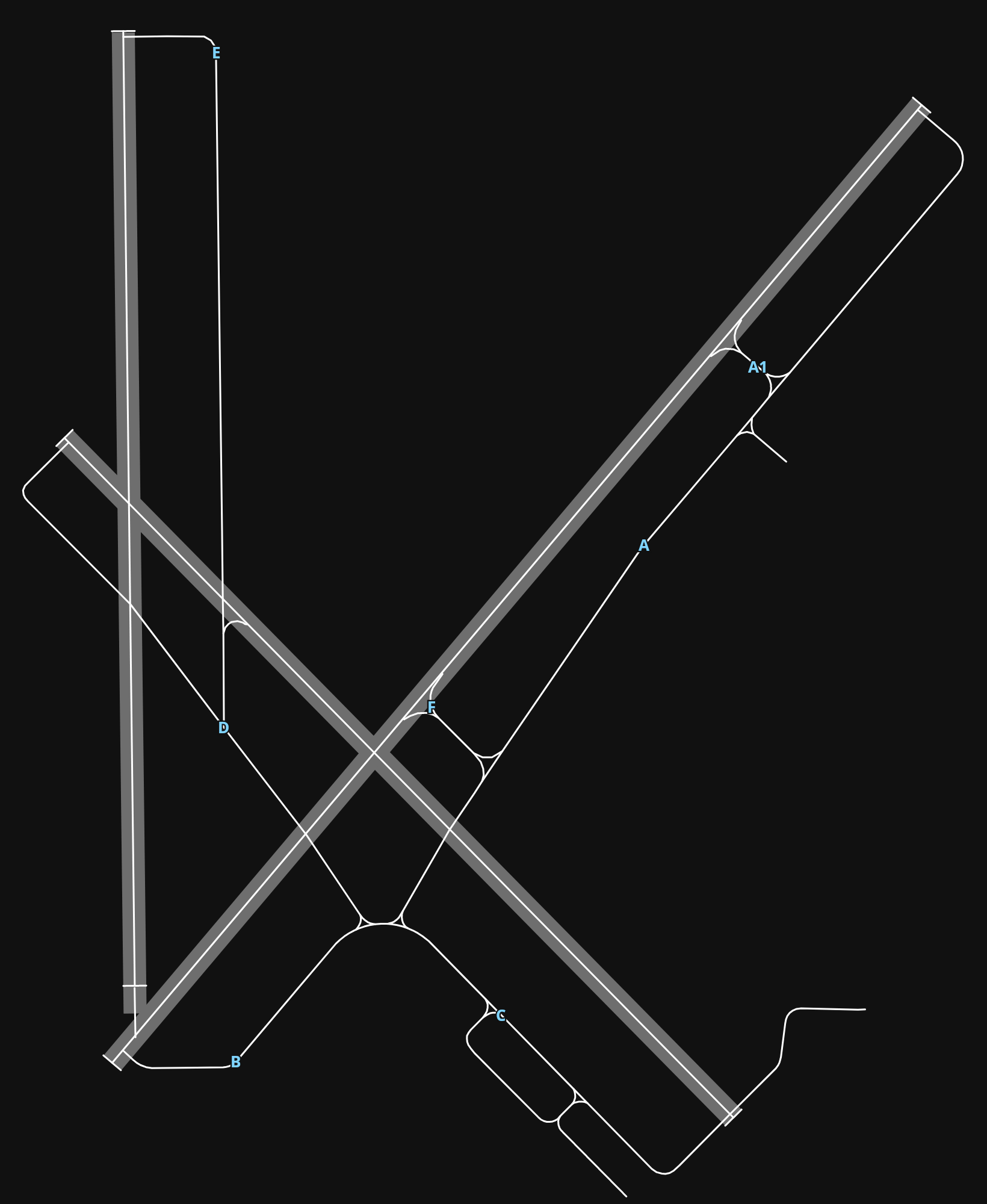 KUIN Quincy Rgnl-Baldwin Field airport diagram — runways, taxiways and parking stands