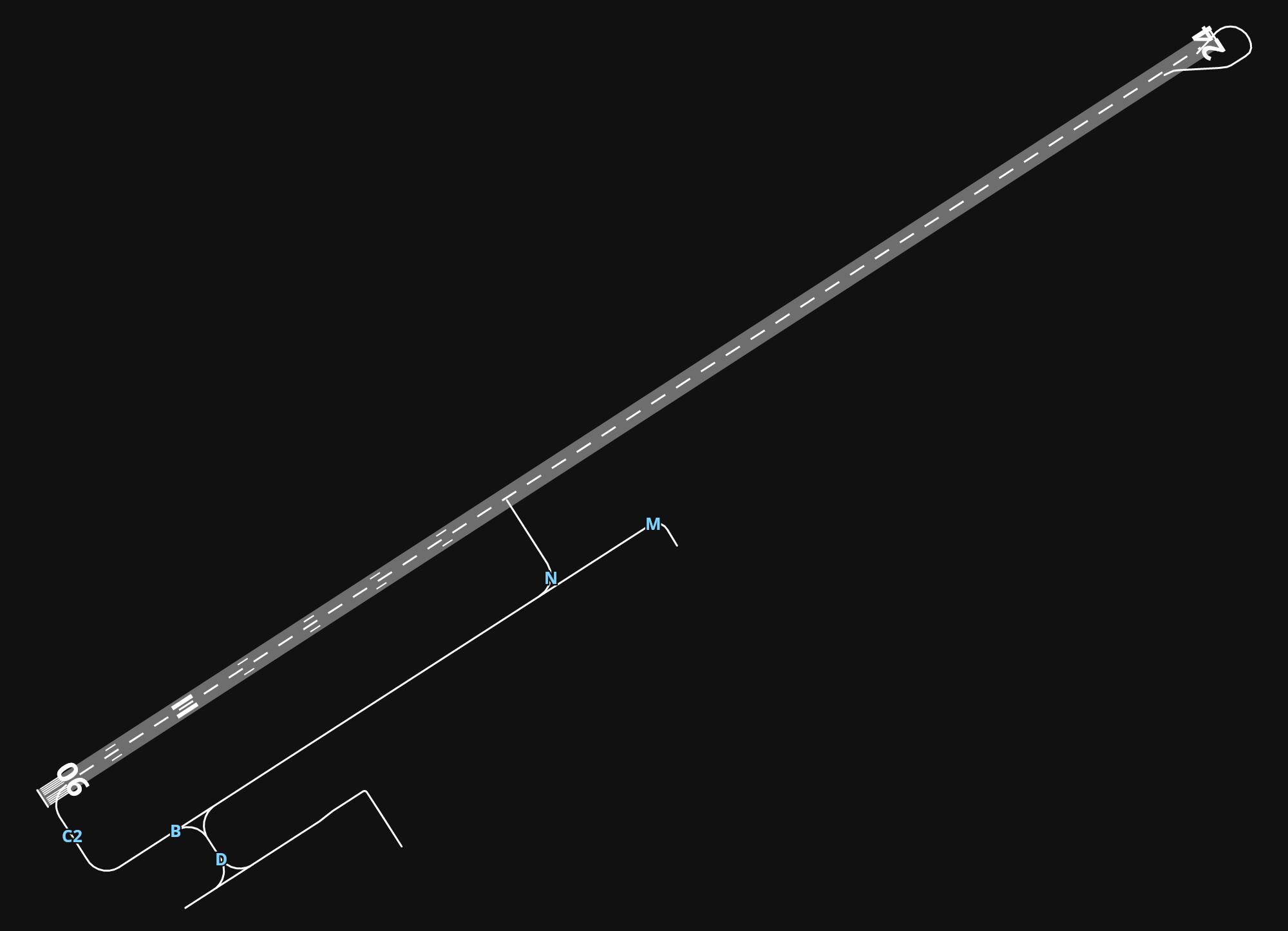 LECH Castellón-Costa Azahar Airport airport diagram — runways, taxiways and parking stands